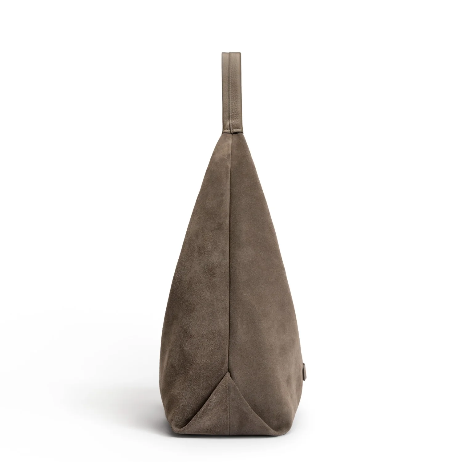 Isabel Bernard Honoré Grace taupefarbene Wildleder-Schultertasche IB25093-178 - Image 4