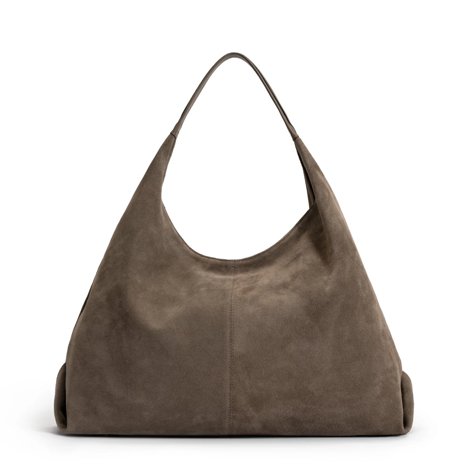 Isabel Bernard Honoré Grace taupefarbene Wildleder-Schultertasche IB25093-178 - Image 5