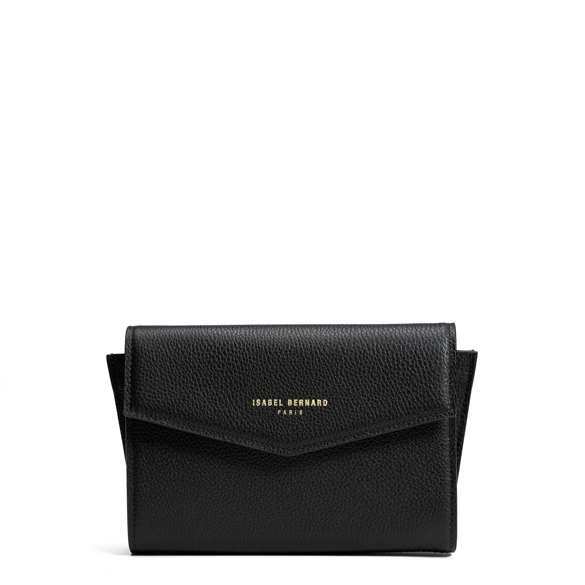 Isabel Bernard Honoré Lina Schwarze Clutch Mit Abnehmbarer Schulterkette IB21135-001