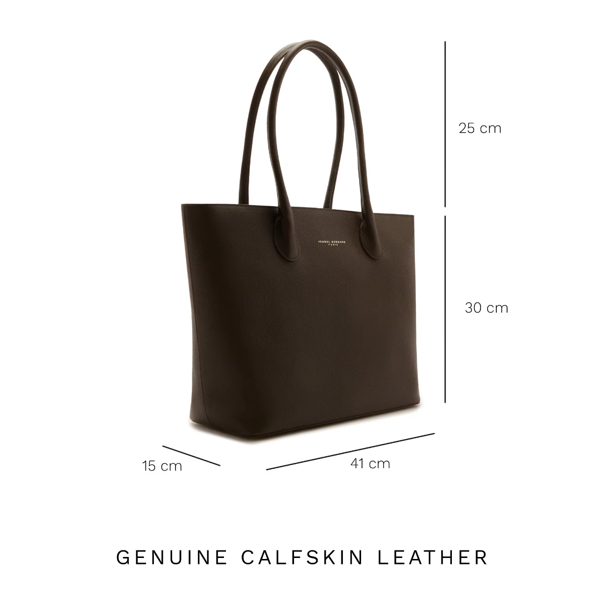 Isabel Bernard Honoré Lysanne Brauner Shopper aus Kalbsleder IB25089 - Image 9