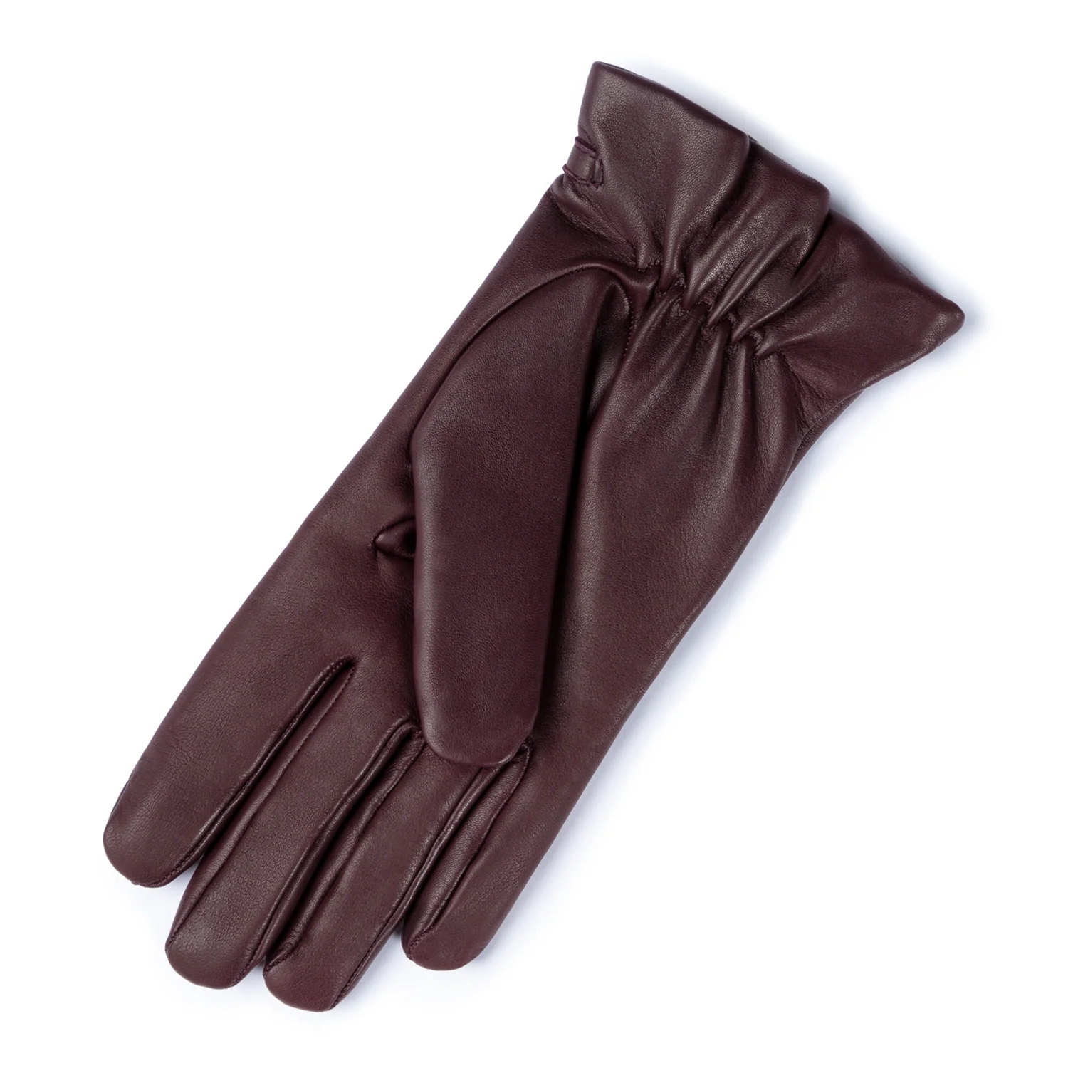 Isabel Bernard Honoré Marcelia bordeauxrote Lederhandschuhe aus Ziegenleder IB67001-352-6.5 - Image 5