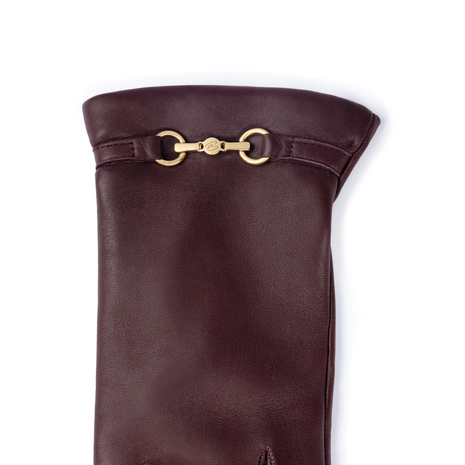 Isabel Bernard Honoré Marcelia bordeauxrote Lederhandschuhe aus Ziegenleder IB67001-352-6.5 - Image 6