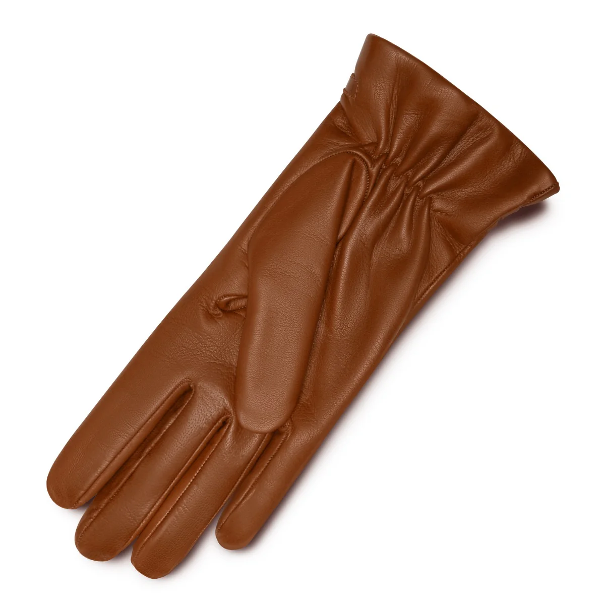 Isabel Bernard Honoré Marcelia Cognac Ziegenfell Leder Handschuhe IB67001-336-7 - Image 3