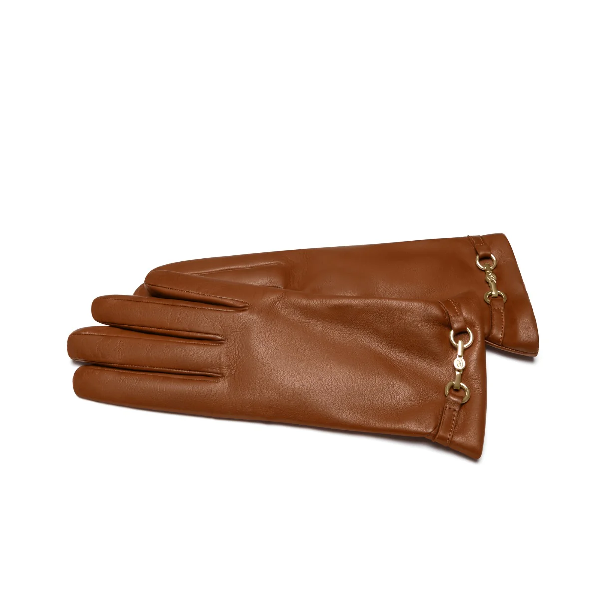 Isabel Bernard Honoré Marcelia Cognac Ziegenfell Leder Handschuhe IB67001-336-7 - Image 4