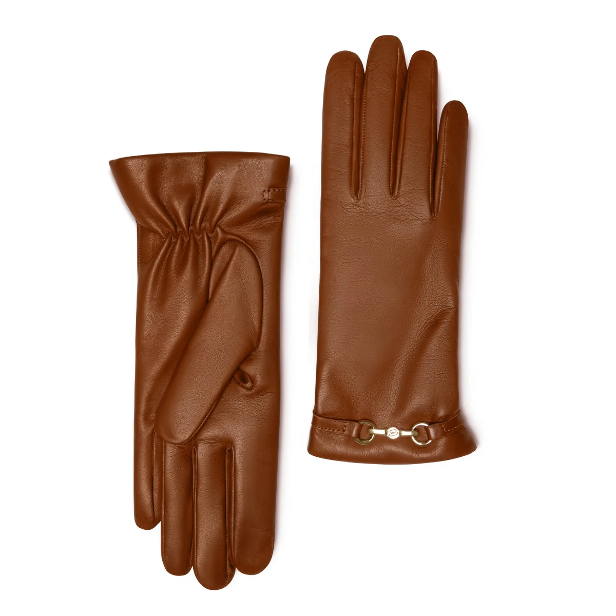 Isabel Bernard Honoré Marcelia Cognac Ziegenfell Leder Handschuhe IB67001-336-7 - Image 6