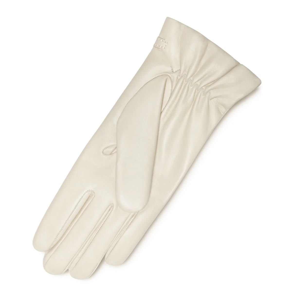 Isabel Bernard Honoré Marcelia Cream Ziegenfell Leder Handschuhe IB67001-372-7 - Image 4
