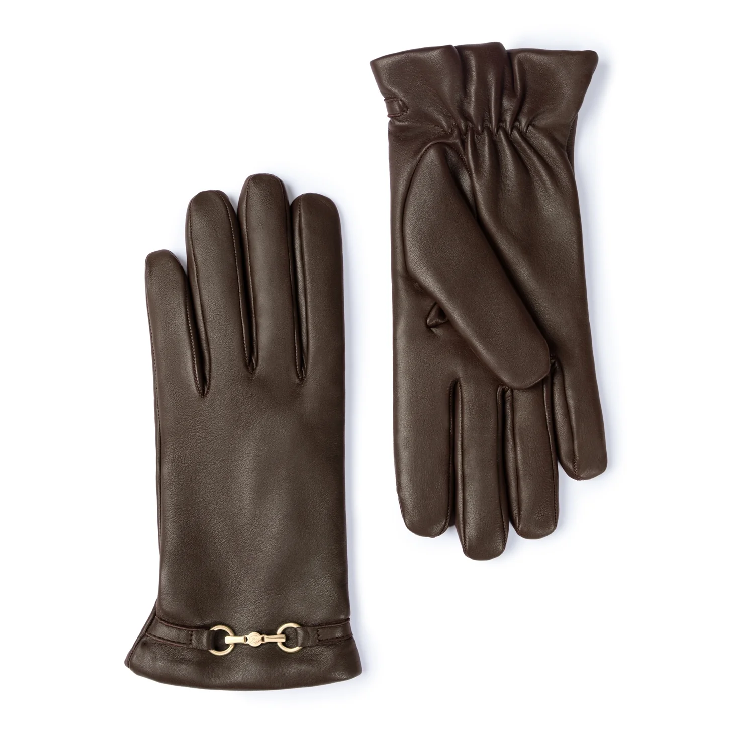 Isabel Bernard Honoré Marcelia dunkelbraune Lederhandschuhe aus Ziegenleder IB67001-331-6.5