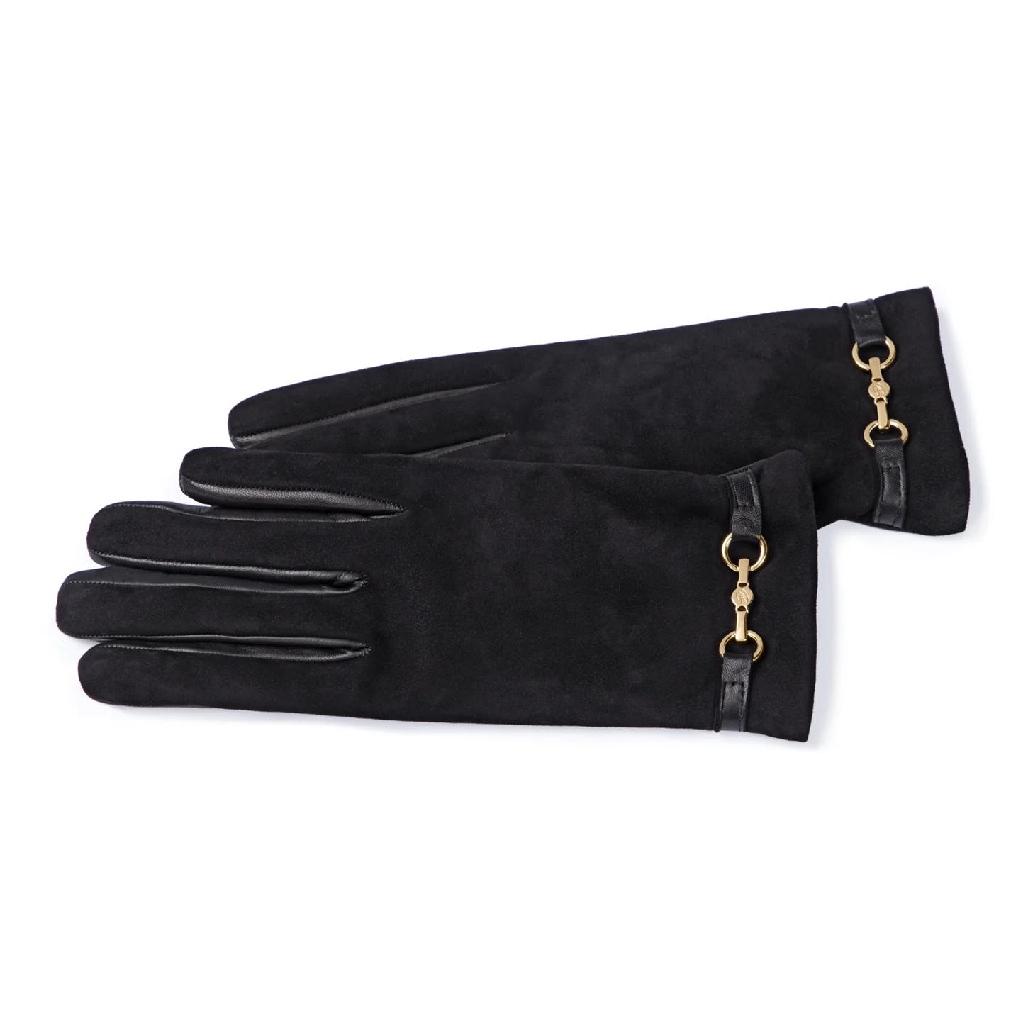 Isabel Bernard Honoré Marcelia schwarze Wildlederhandschuhe aus Ziegenleder IB67001-101-7.5 - Image 4