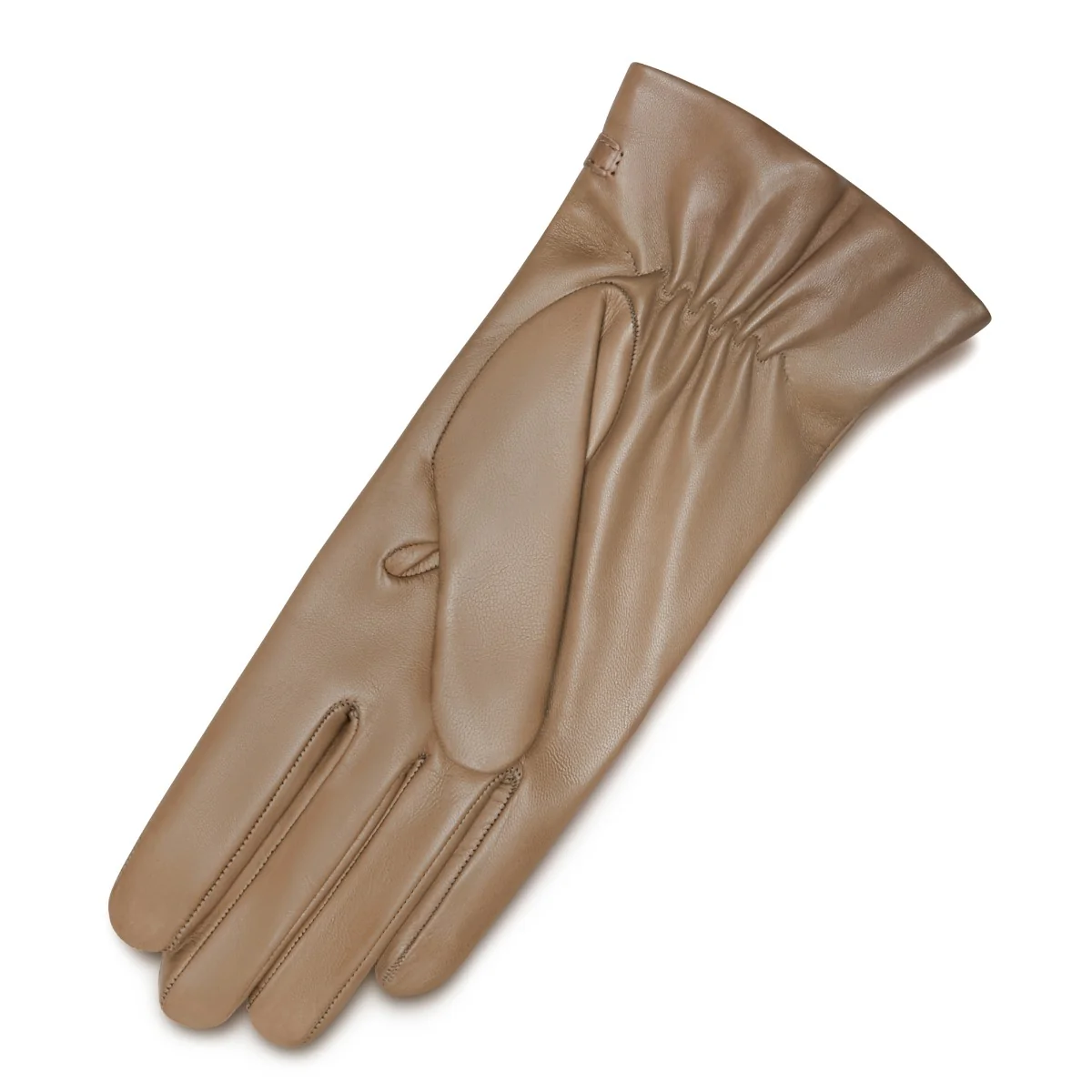 Isabel Bernard Honoré Marcelia Taupe Ziegenfell Leder Handschuhe IB67001-378-6.5 - Image 3
