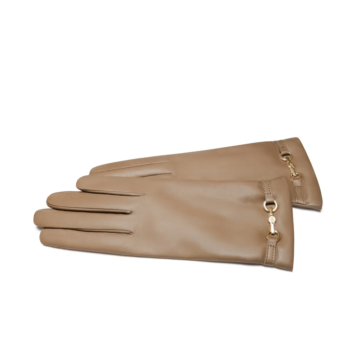 Isabel Bernard Honoré Marcelia Taupe Ziegenfell Leder Handschuhe IB67001-378-6.5 - Image 4