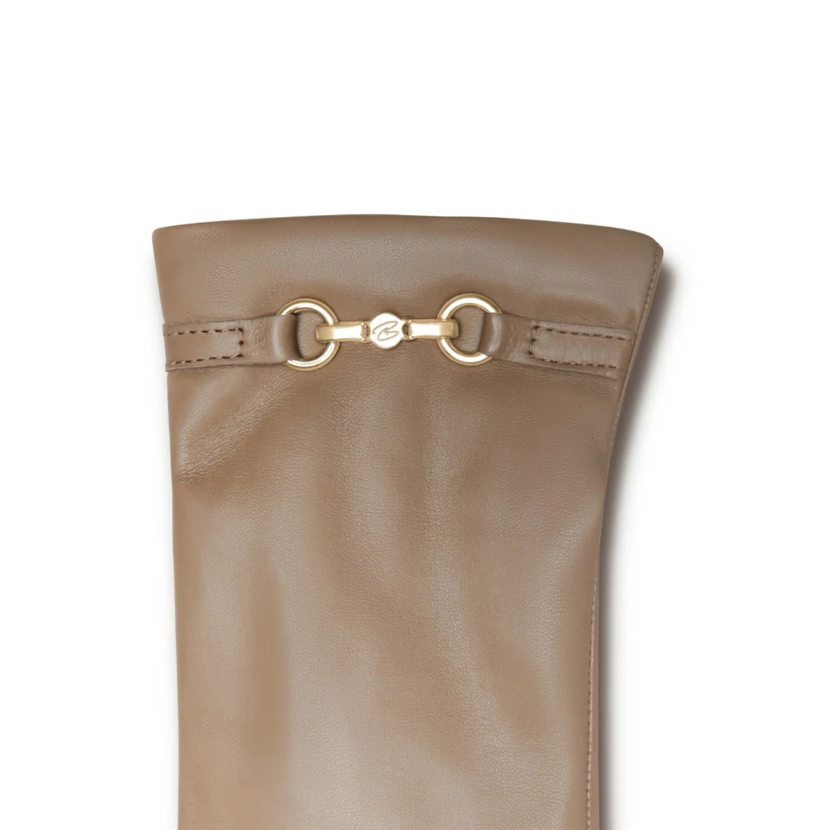 Isabel Bernard Honoré Marcelia Taupe Ziegenfell Leder Handschuhe IB67001-378-6.5 - Image 5