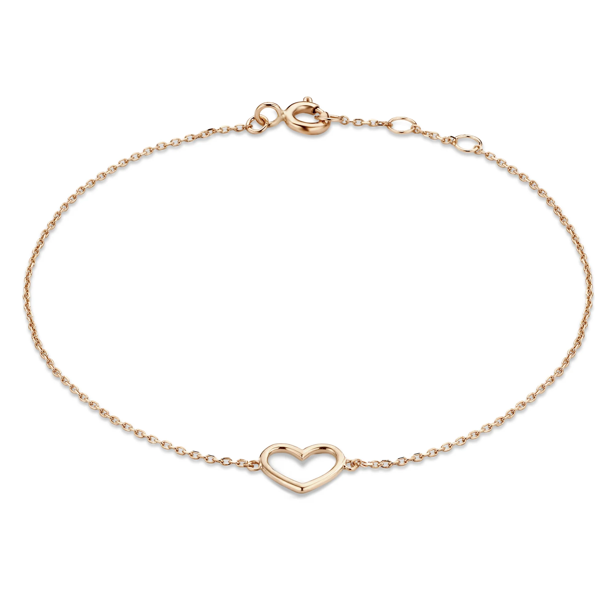 Isabel Bernard La Concorde Amore 14 Karat | Roségold Armband mit Herz IB320043
