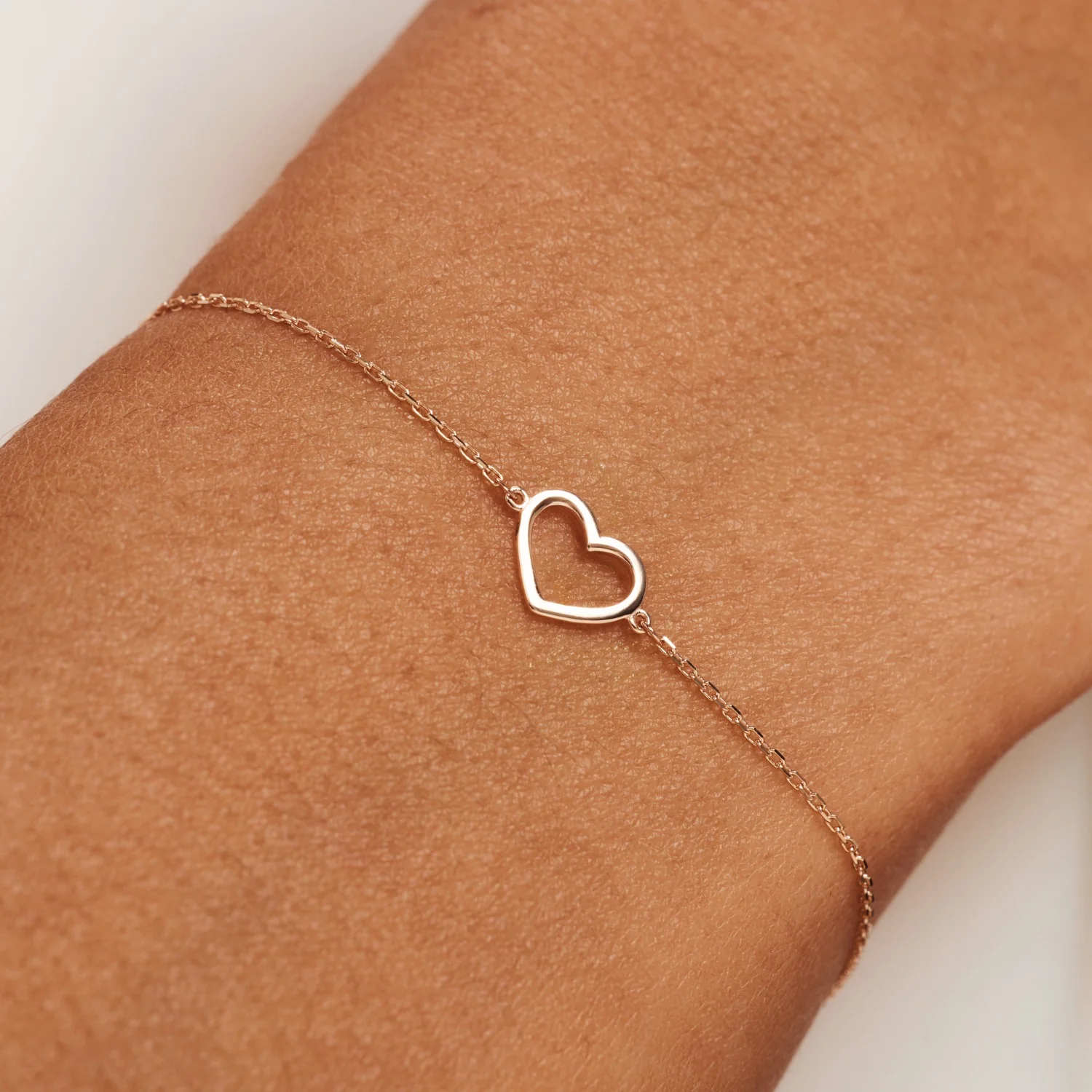 Isabel Bernard La Concorde Amore 14 Karat | Roségold Armband mit Herz IB320043 - Image 2