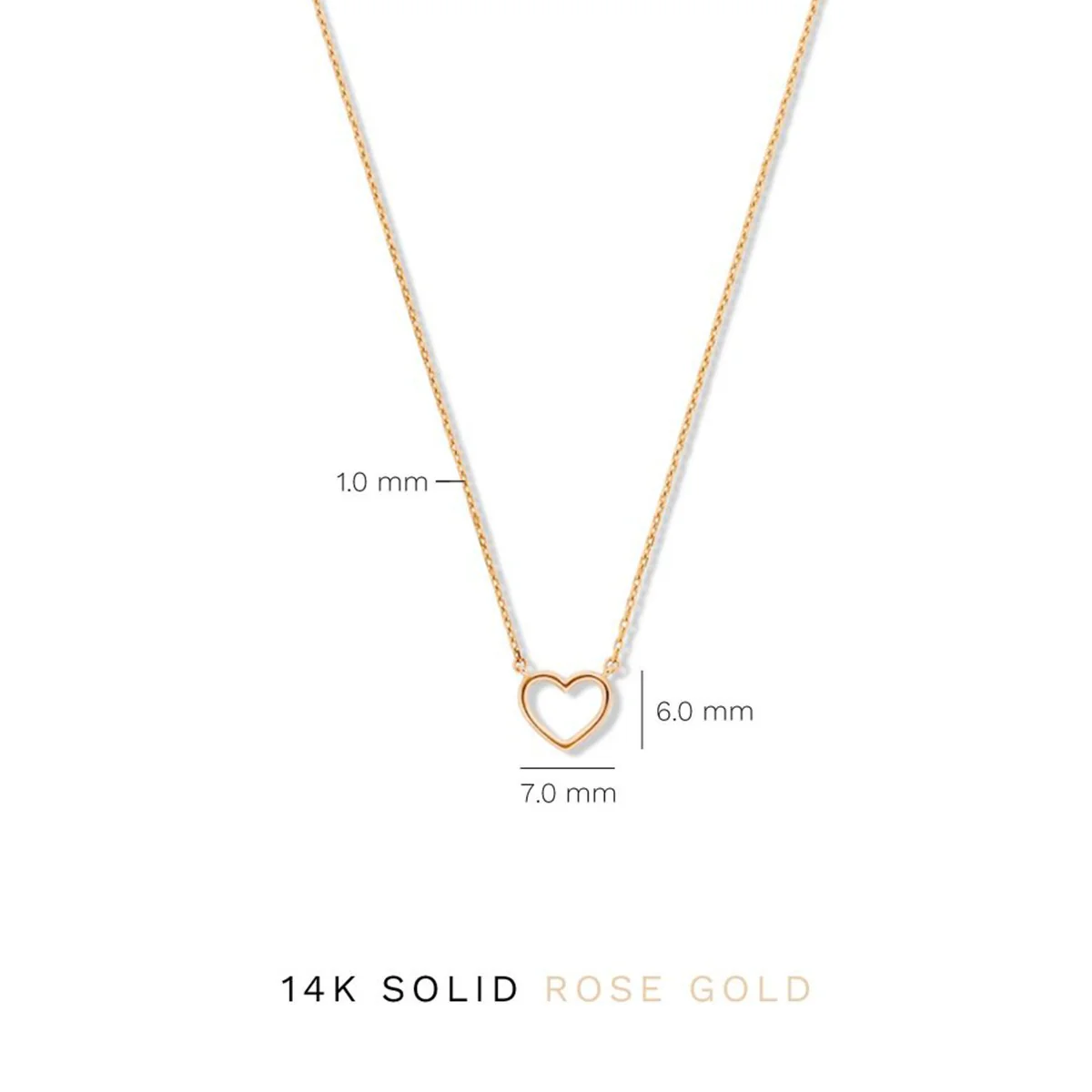Isabel Bernard La Concorde Amore 14 Karat | Roségold Halskette Mit Heart IB340063 - Image 9