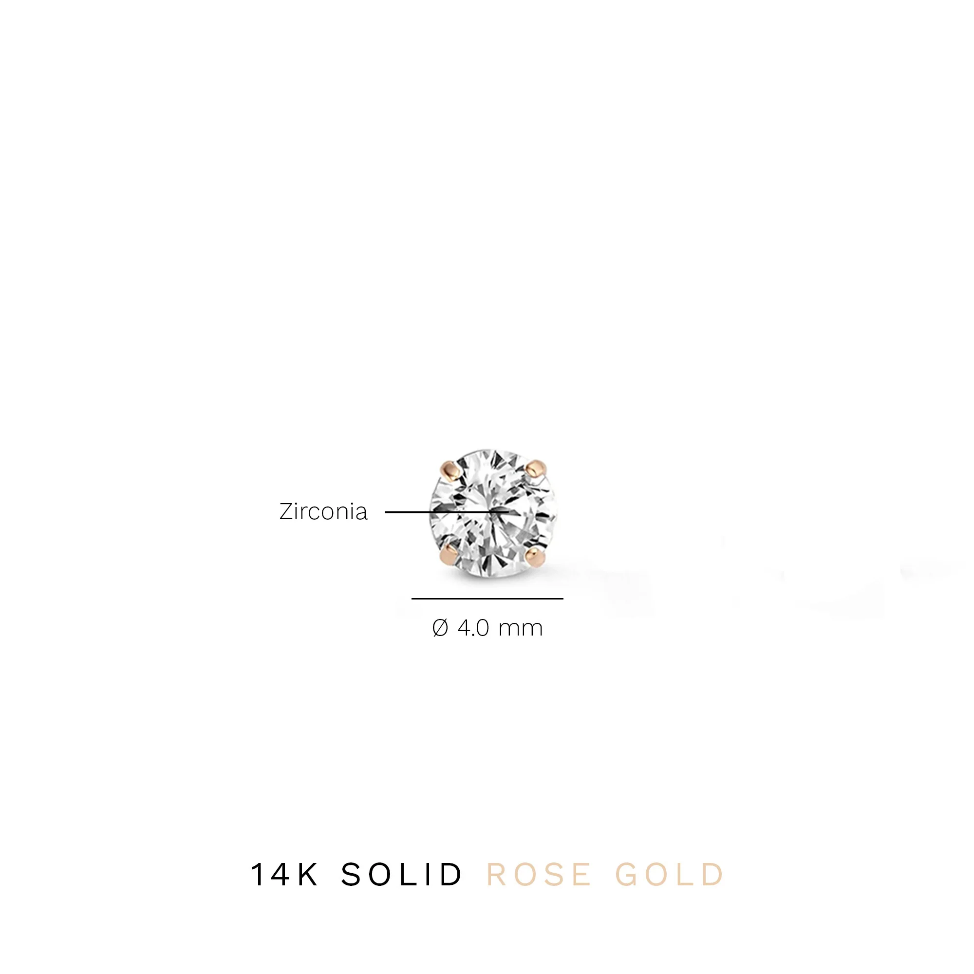 Isabel Bernard La Concorde Lourdes 14 Karat | Roségold Ohrstecker IB360208 - Image 5
