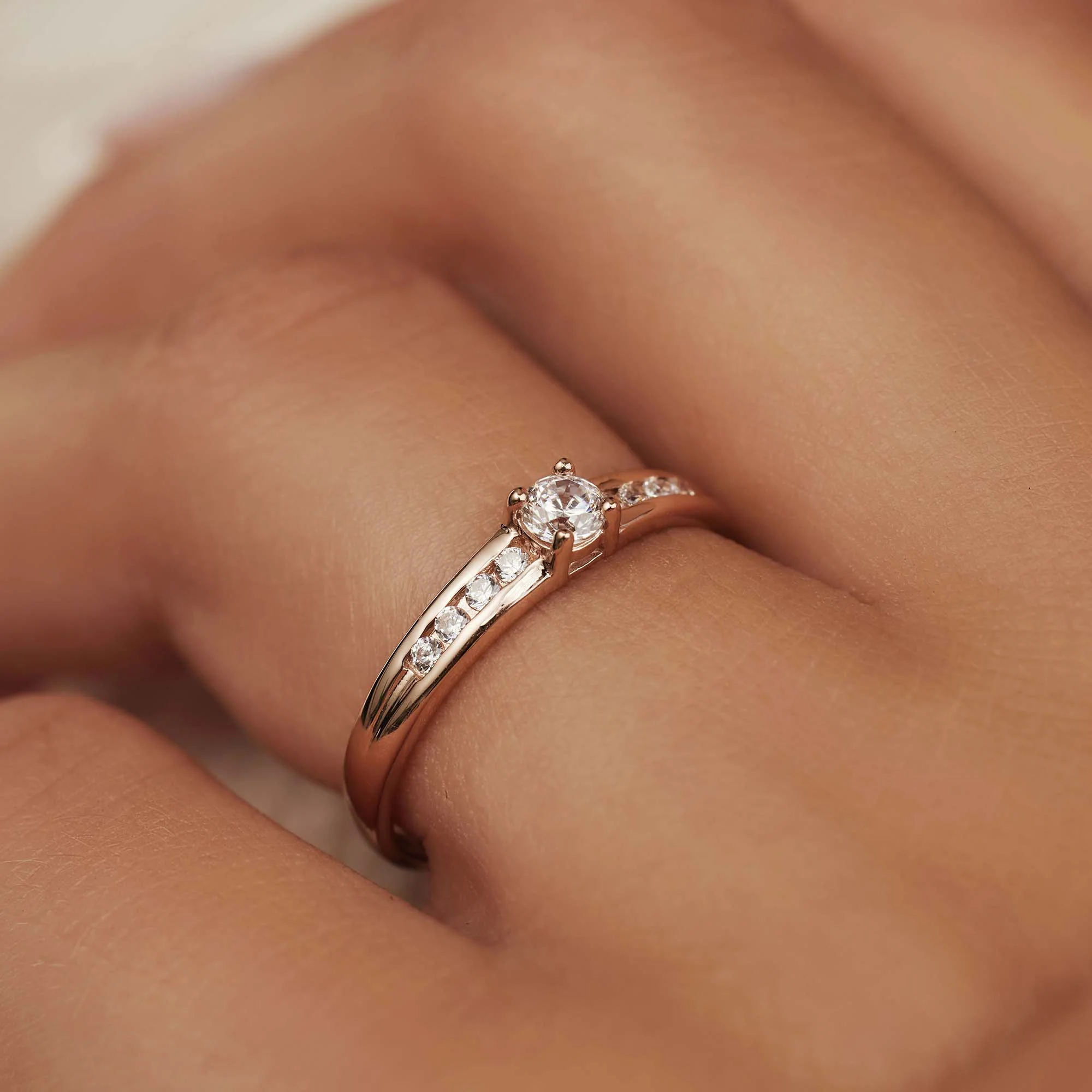 Isabel Bernard La Concorde Estee 14 Karat | Roségold Ring IB330075-50 - Image 2