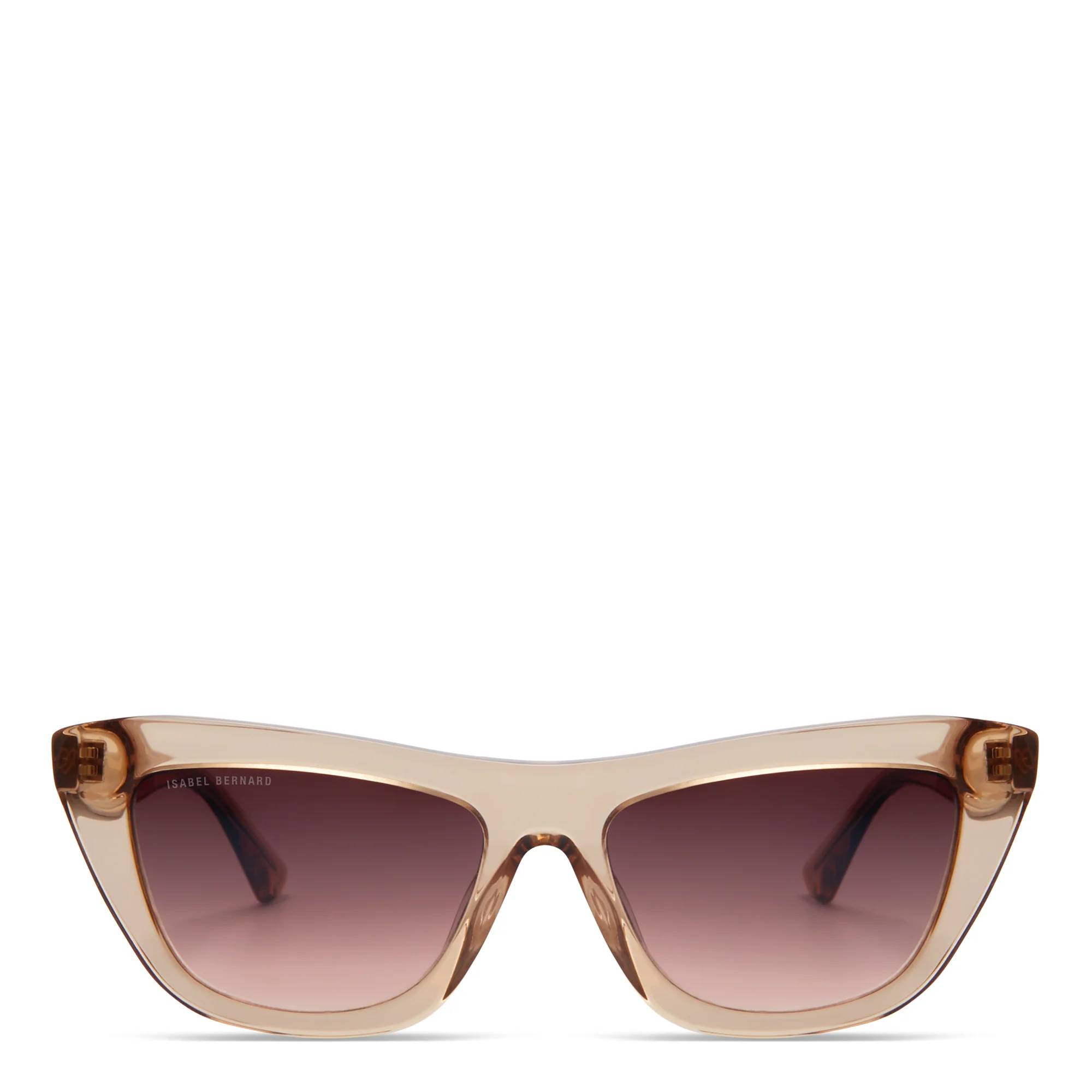 Isabel Bernard La Villette Roselin Transparent Beige Cat Eye Sonnenbrille IB400006-02-14 - Image 4