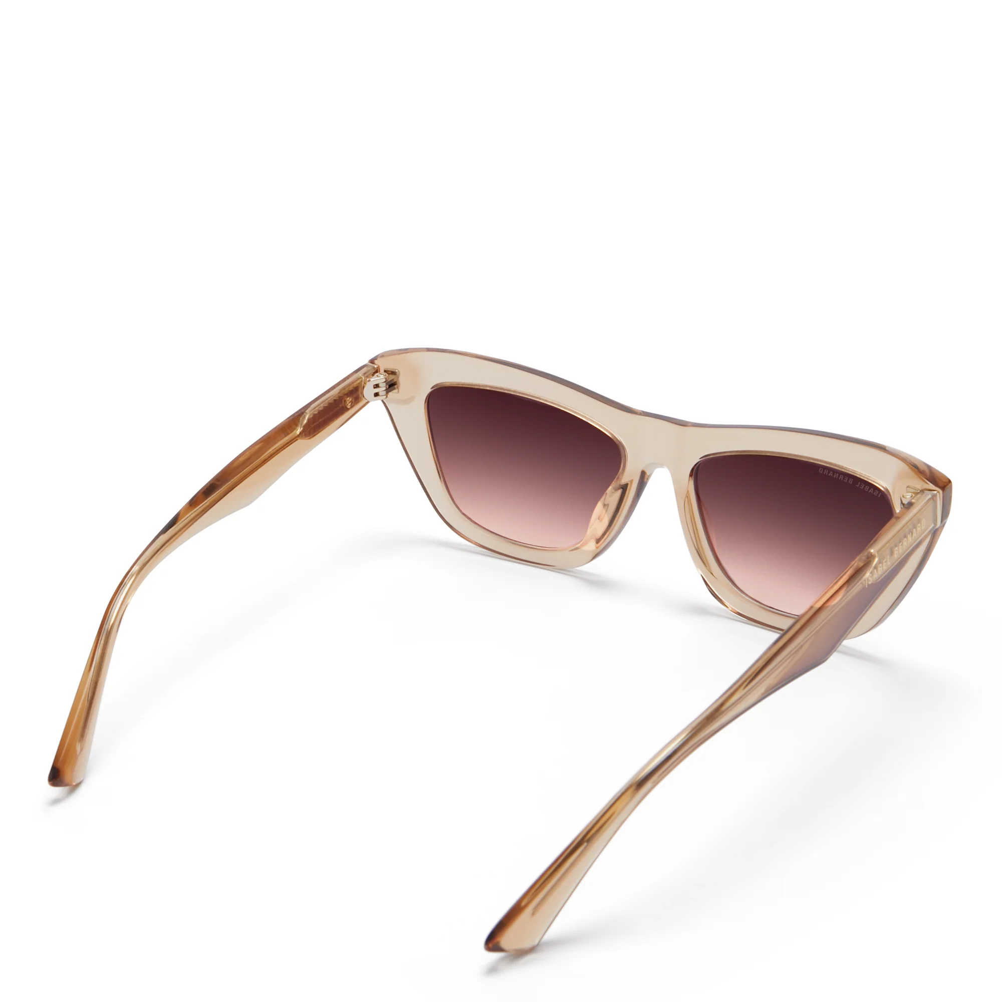 Isabel Bernard La Villette Roselin Transparent Beige Cat Eye Sonnenbrille IB400006-02-14 - Image 6