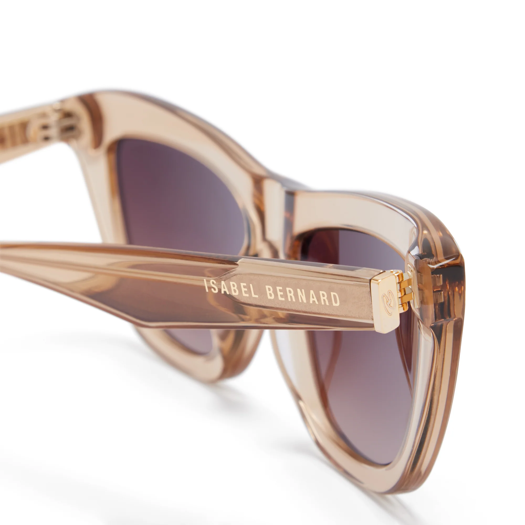 Isabel Bernard La Villette Roselin Transparent Beige Cat Eye Sonnenbrille IB400006-02-14 - Image 7