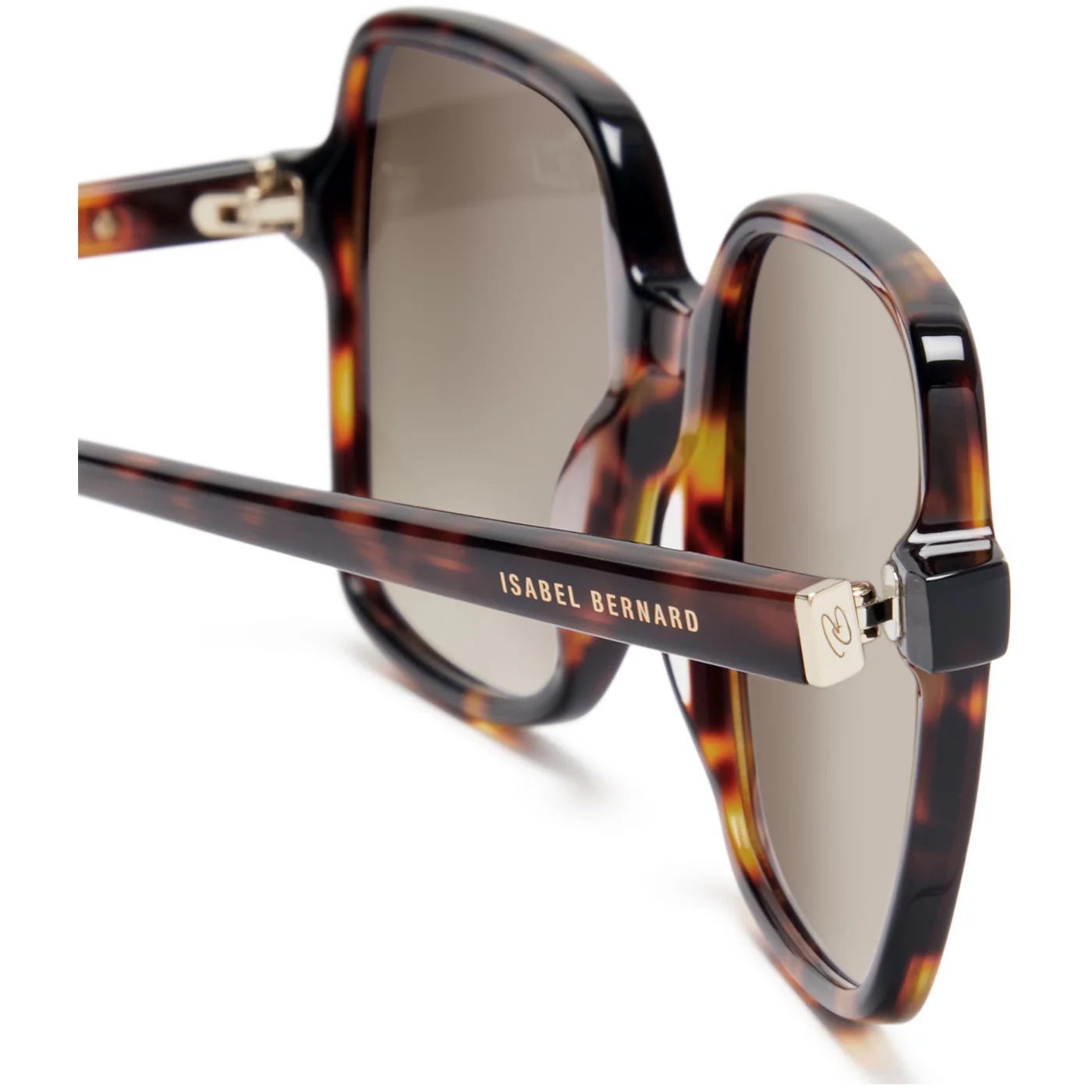 Isabel Bernard La Villette Rene Braun Tortoise Quadratisch Sonnenbrille IB400000-14-14 - Image 8