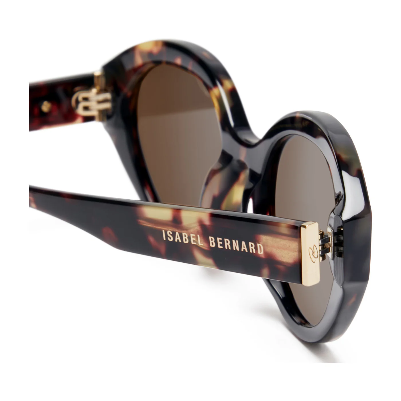 Isabel Bernard La Villette Rosaire Braun Tortoise Oval Sonnenbrille IB400002-04-14 - Image 8