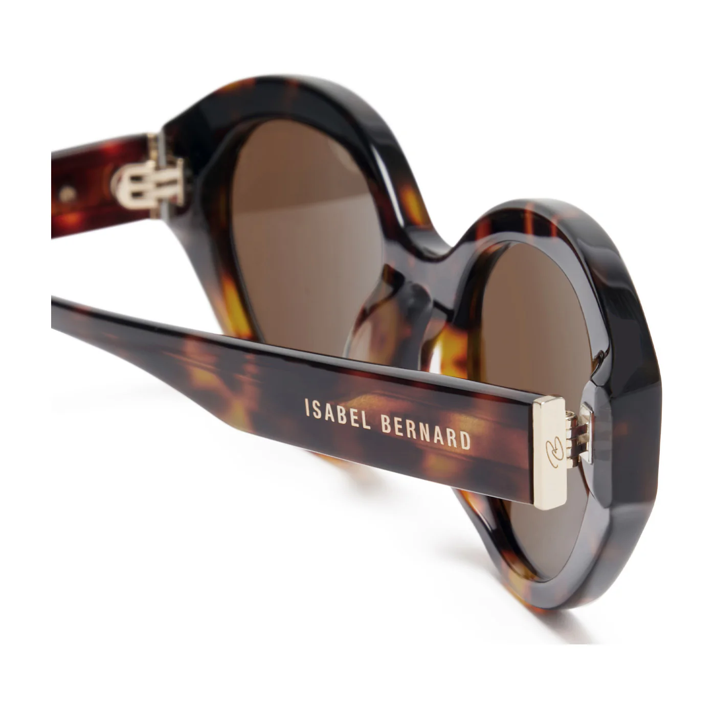 Isabel Bernard La Villette Rosaire Braun Tortoise Oval Sonnenbrille IB400002-14-14 - Image 9