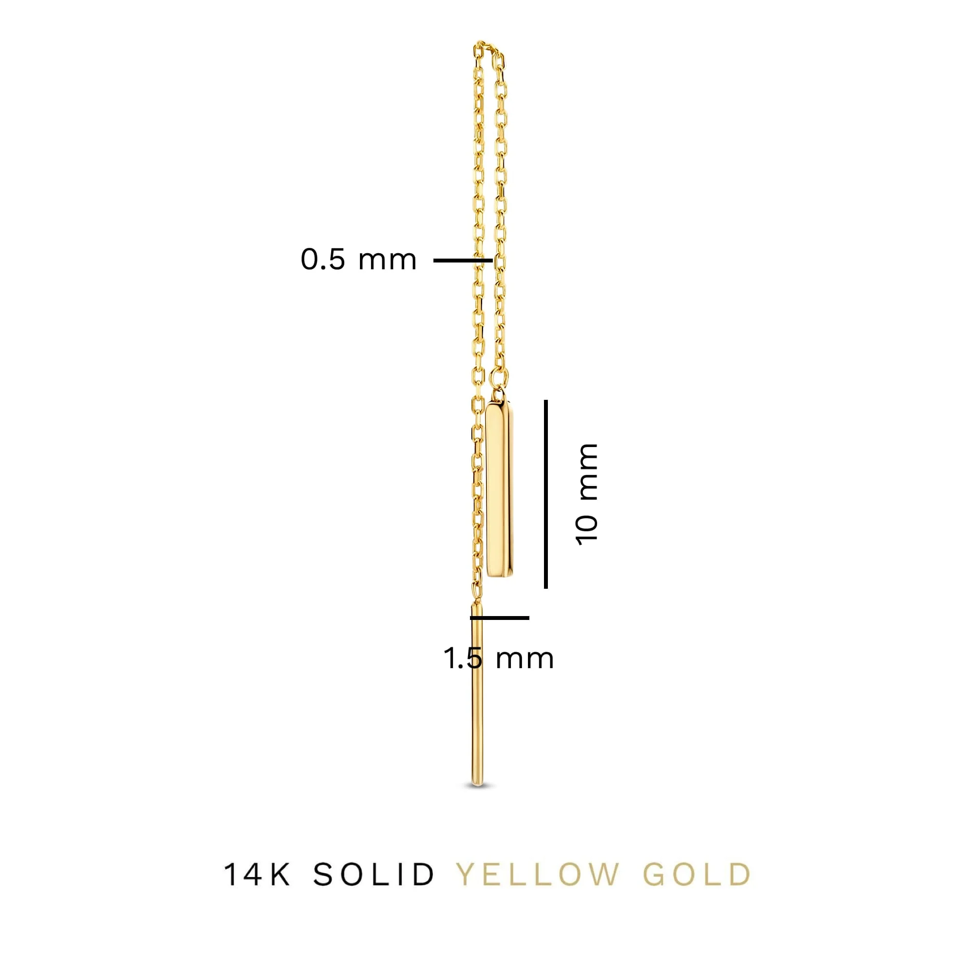 Isabel Bernard Le Marais Rosalie 14 Karat | Gold Drop Ohrringe IB360214 - Image 5
