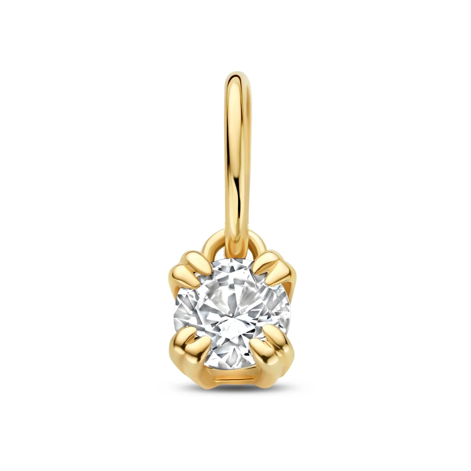 Isabel Bernard Le Marais Quadrat Zirkonia 14 Karat Gold Anhänger IB350061