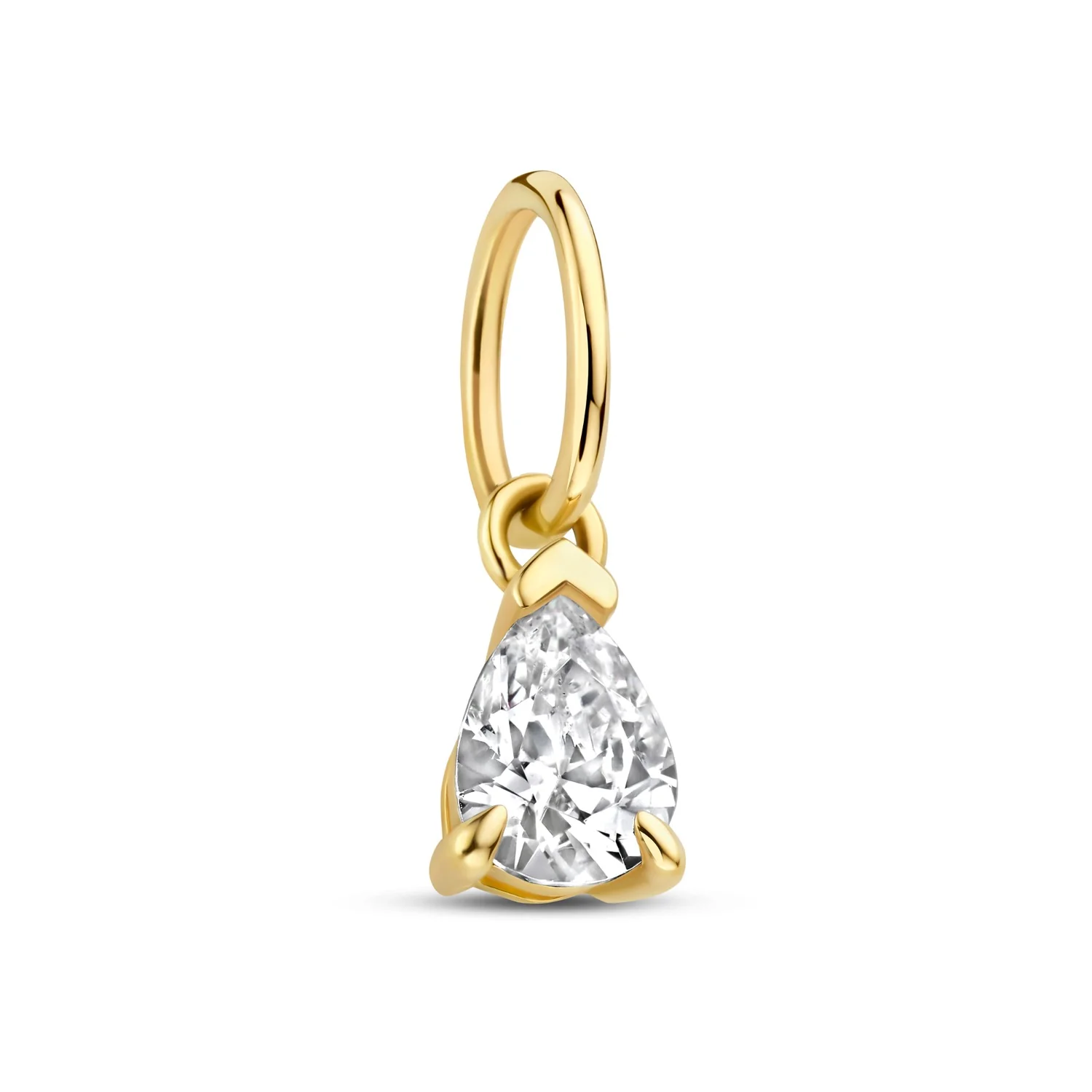 Isabel Bernard Le Marais Tropfenförmige Zirkonia 14 Karat Gold Anhänger IB350062 - Image 5