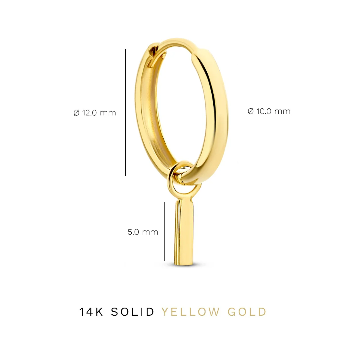 Isabel Bernard Monceau Josephine 14 Karat | Gold Reif-Ohrringe IB360152 - Image 5