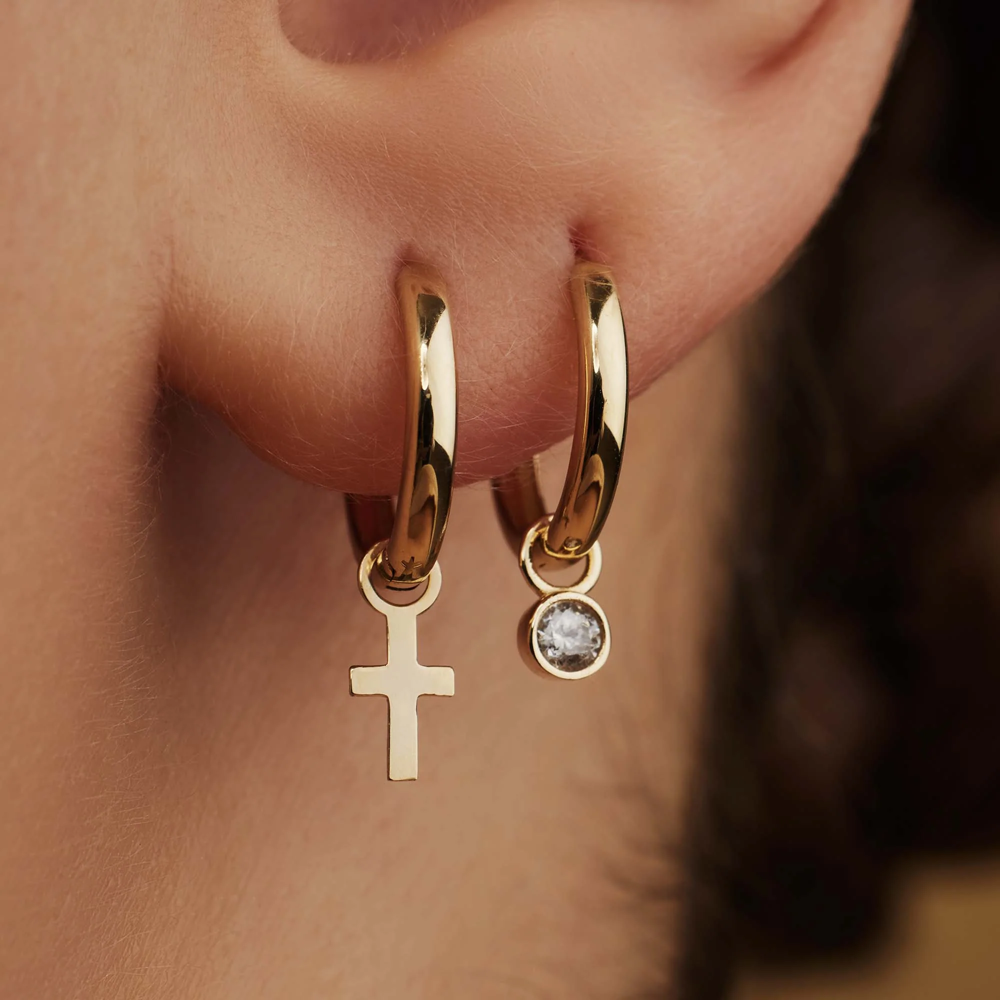 Isabel Bernard Monceau Solange 14 Karat | Gold Reif-Ohrringe IB360154 - Image 3