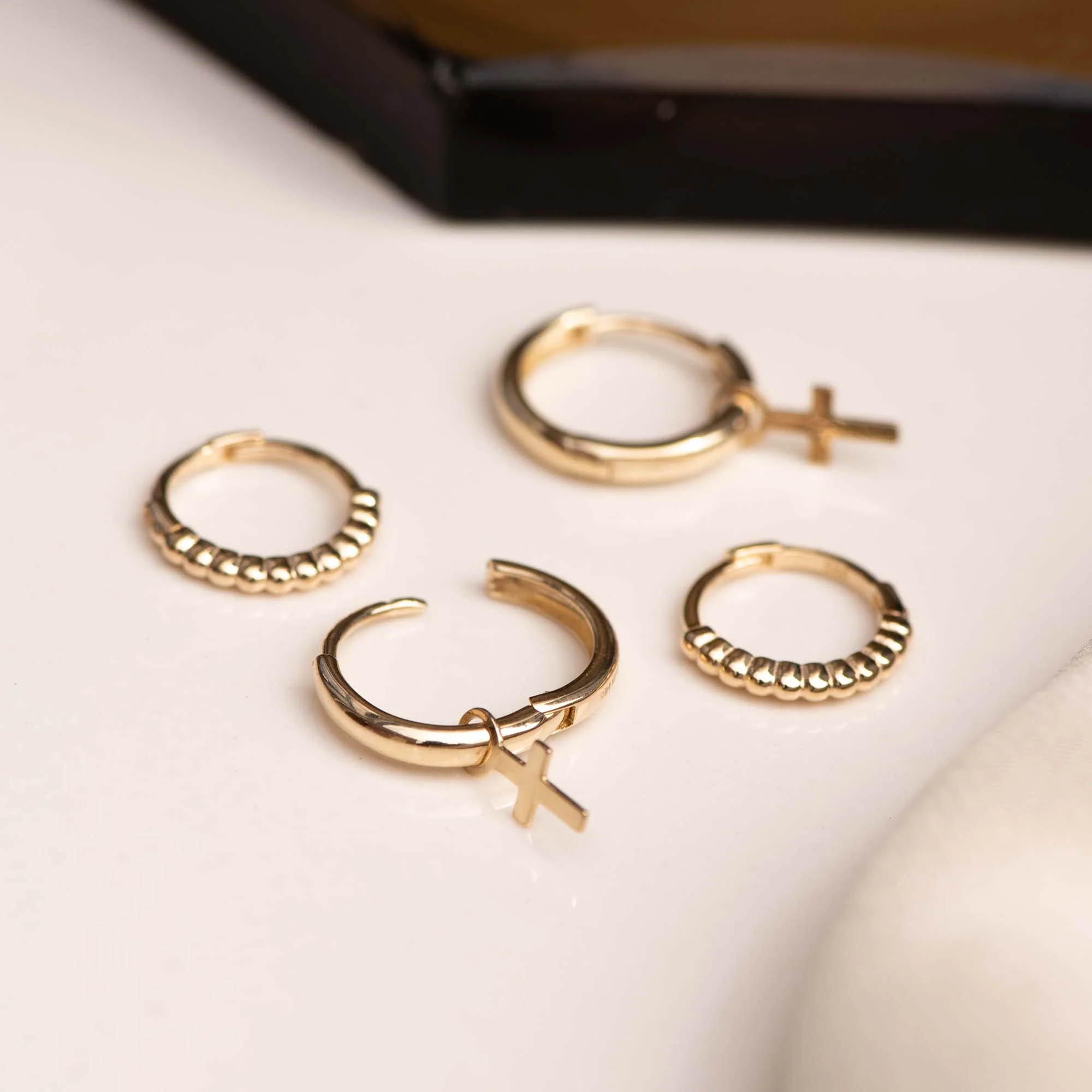 Isabel Bernard Monceau Solange 14 Karat | Gold Reif-Ohrringe IB360154 - Image 4