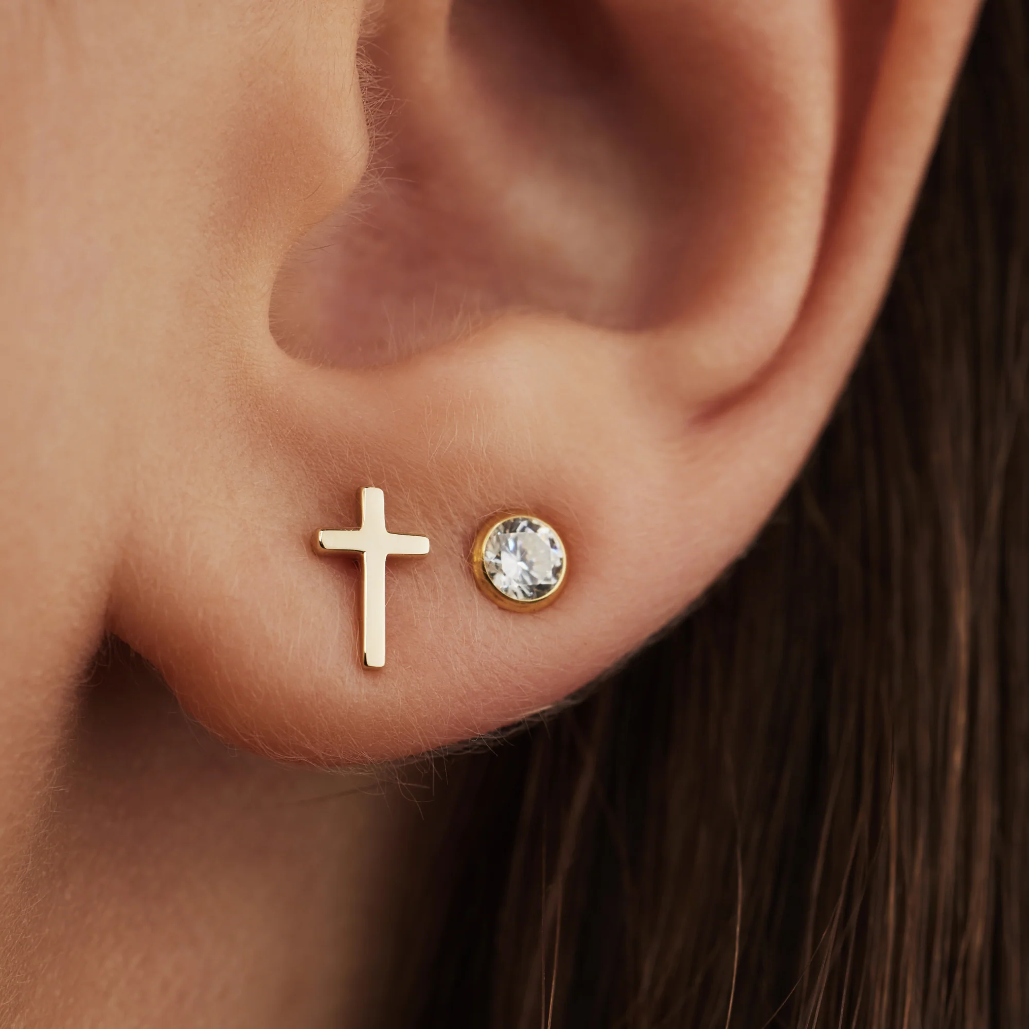 Isabel Bernard Monceau Solange 14 Karat | Gold Ohrstecker IB360121 - Image 3