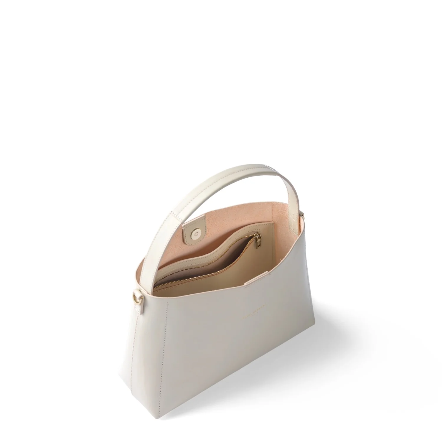 Isabel Bernard Montmartre Béatrice cremefarbene Ledertasche aus Naturleder IB25095-370 - Image 9