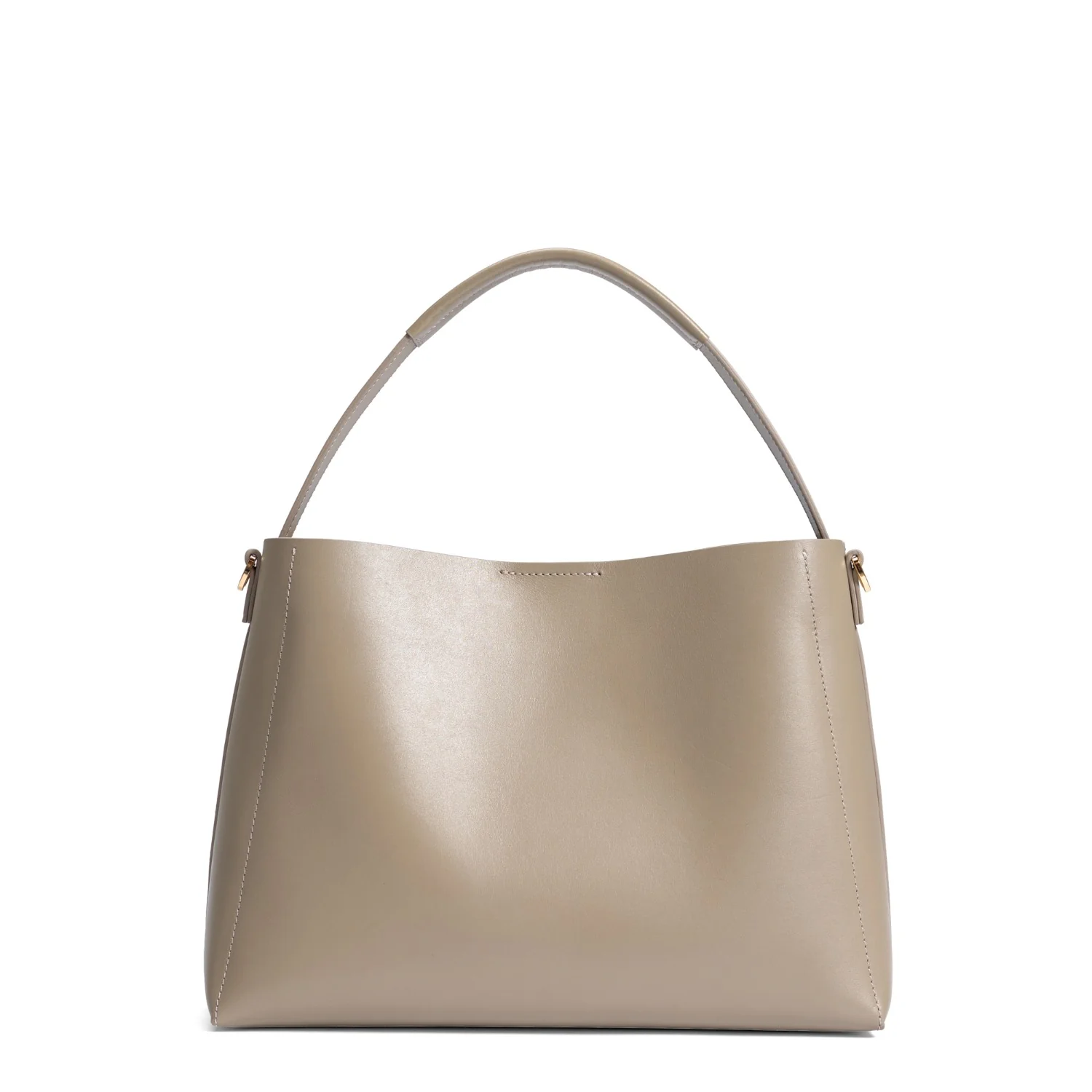 Isabel Bernard Montmartre Béatrice taupefarbene Ledertasche aus Naturleder IB25095-378 - Image 5