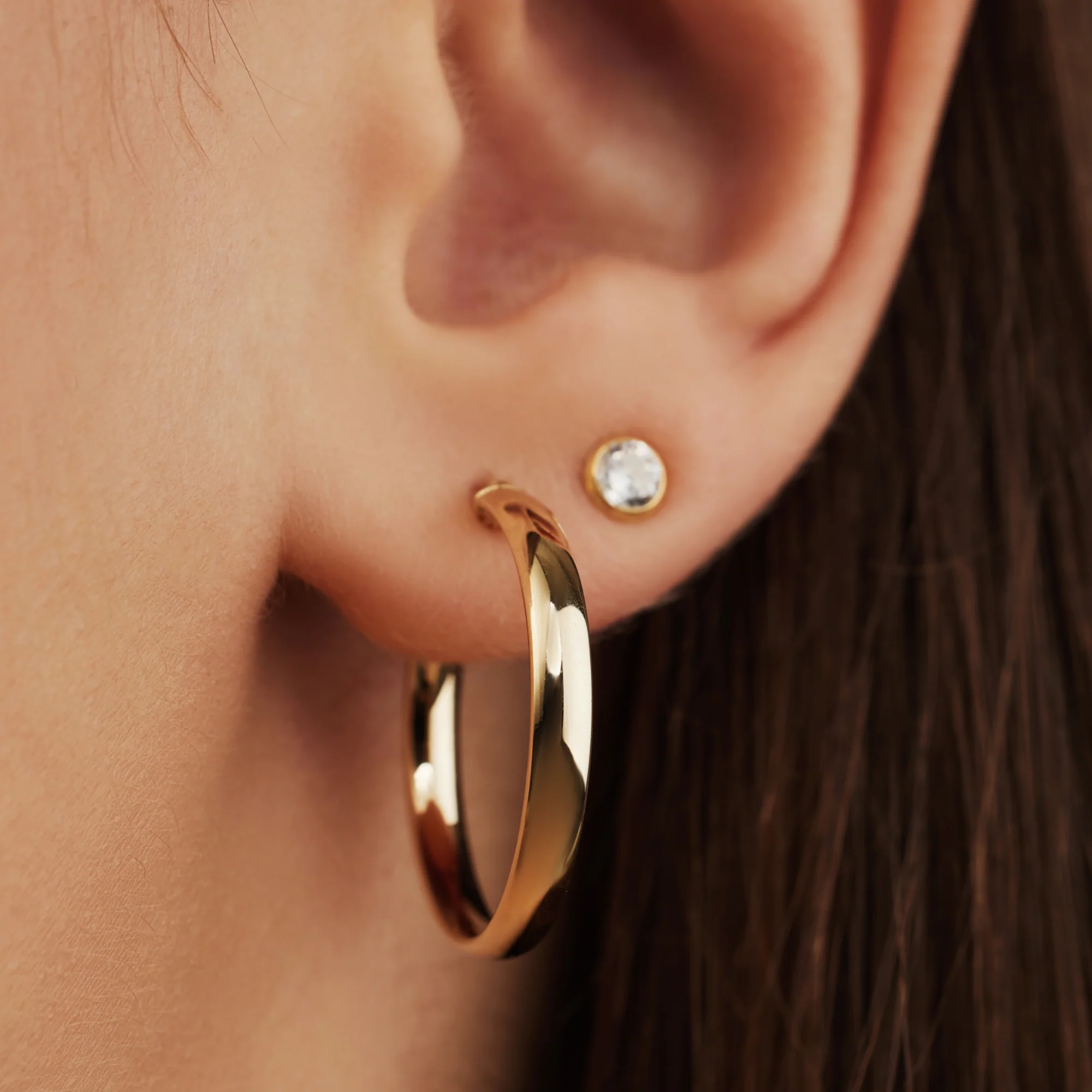 Isabel Bernard Rivoli Estrella 14 Karat | Gold Reif-Ohrringe IB360126 - Image 3