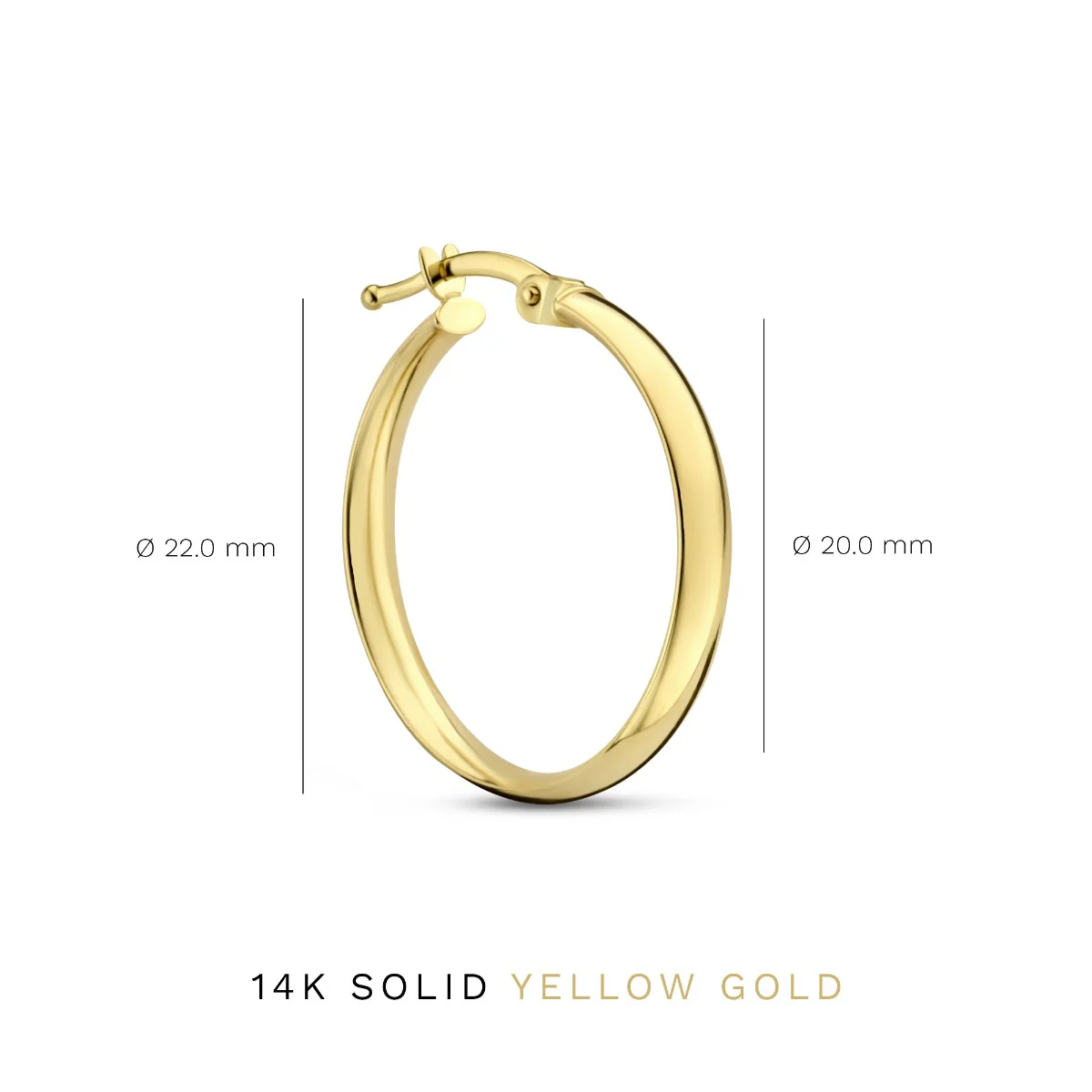 Isabel Bernard Rivoli Estrella 14 Karat | Gold Reif-Ohrringe IB360126 - Image 7