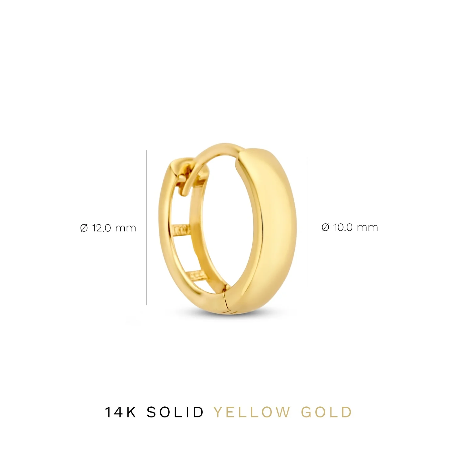 Isabel Bernard Rivoli Morgane 14 Karat | Gold Reif-Ohrringe IB360141 - Image 6