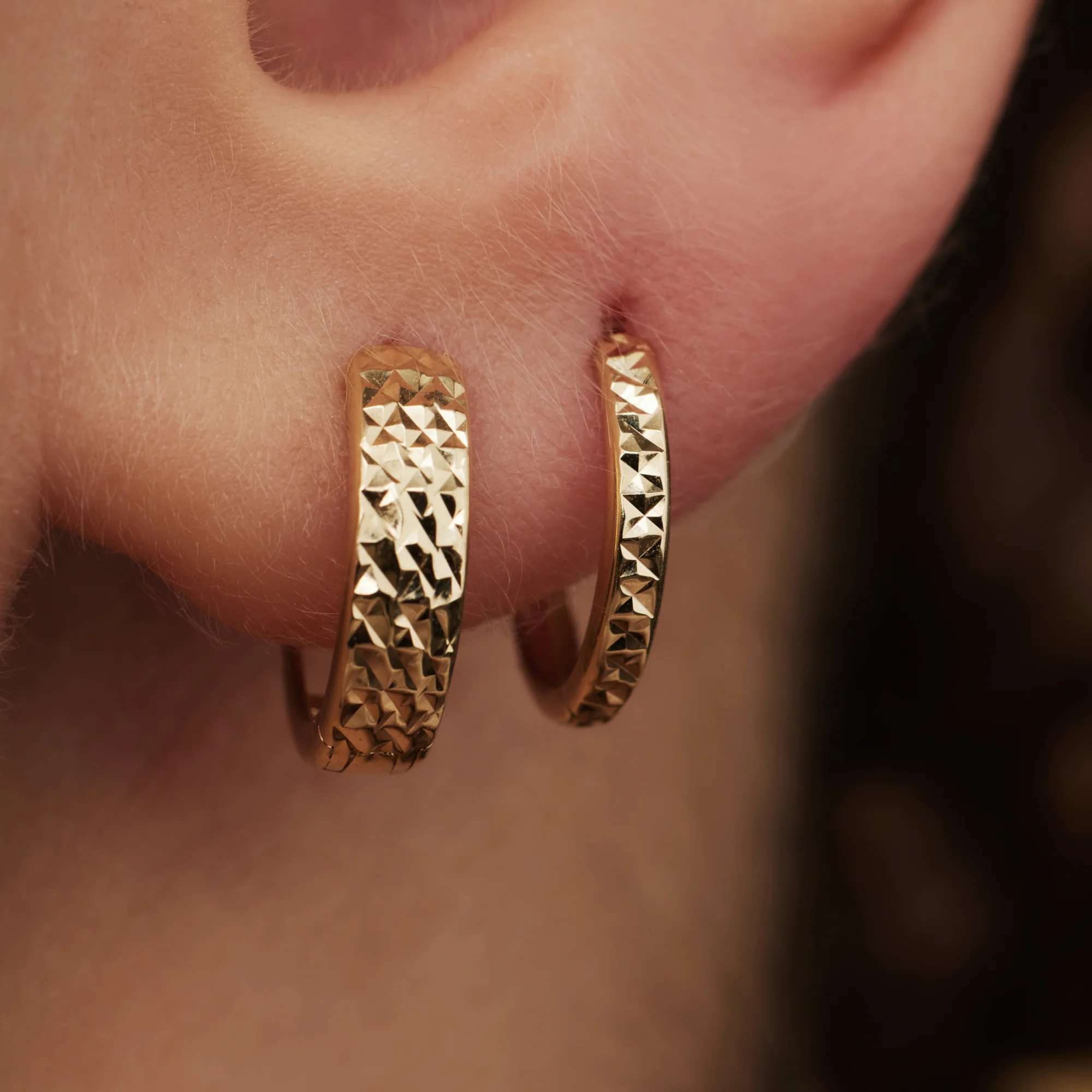 Isabel Bernard Rivoli Laura 14 Karat | Gold Reif-Ohrringe IB360142 - Image 3