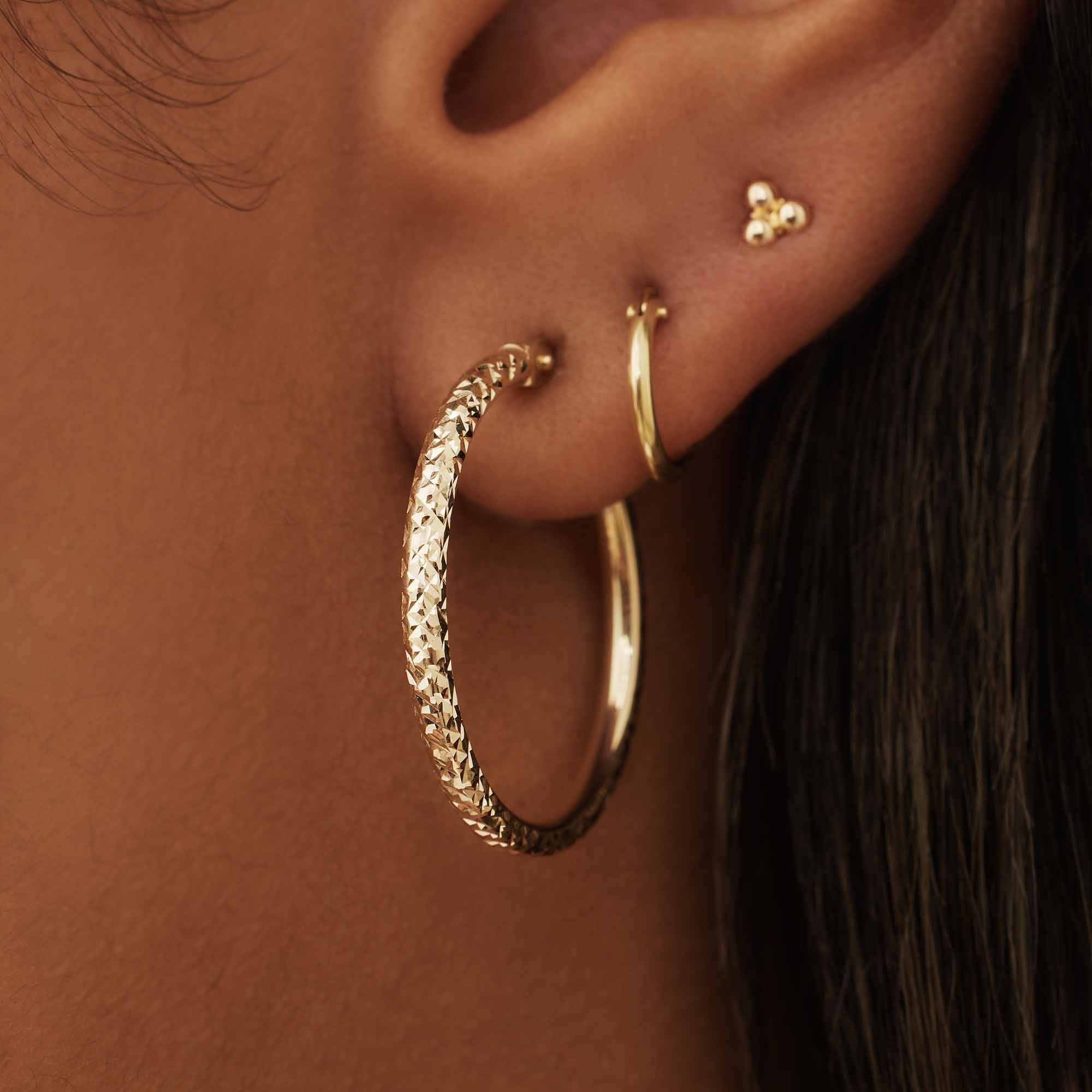 Isabel Bernard Rivoli Laura 14 Karat | Gold Reif-Ohrringe IB360161 - Image 3