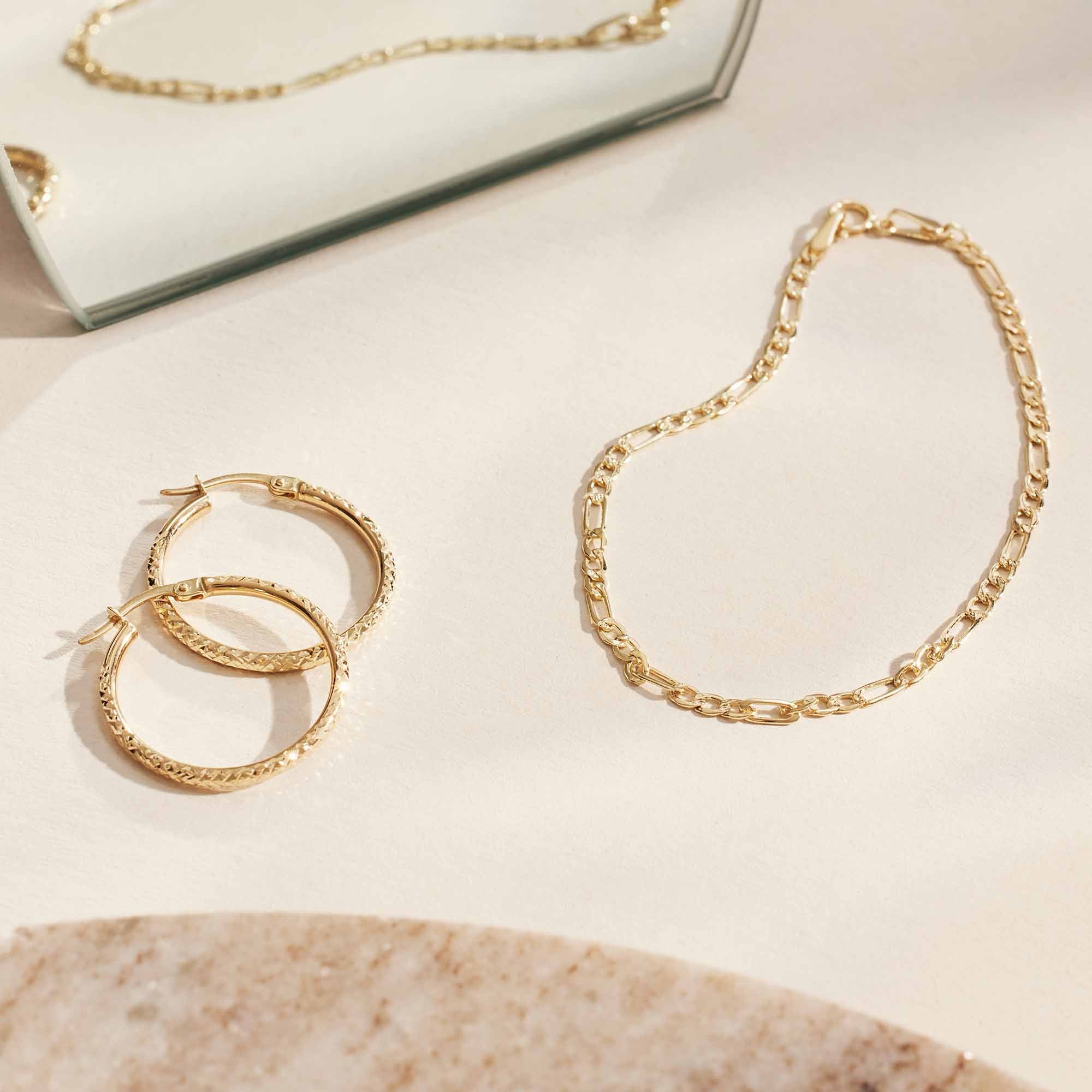 Isabel Bernard Rivoli Laura 14 Karat | Gold Reif-Ohrringe IB360161 - Image 4