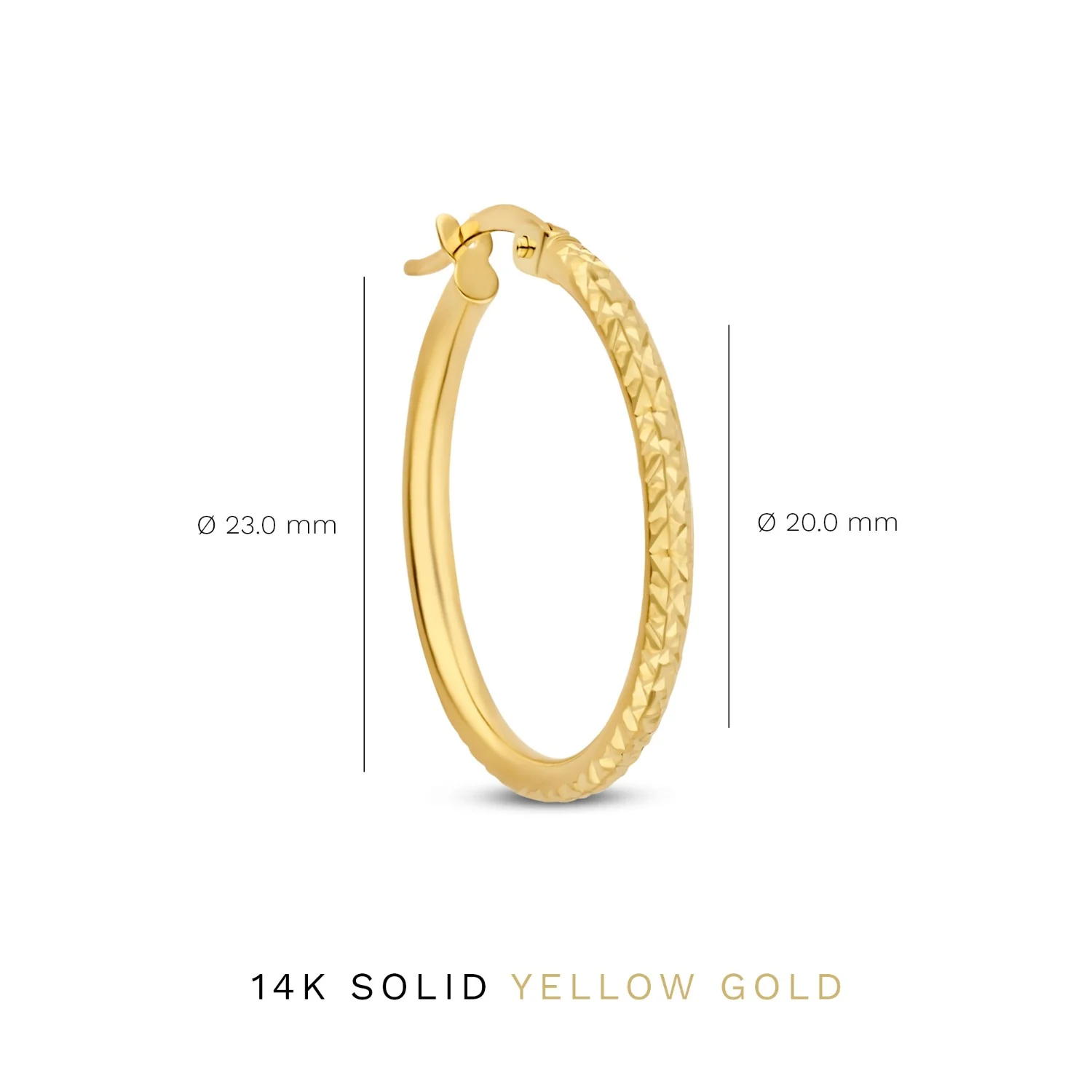 Isabel Bernard Rivoli Laura 14 Karat | Gold Reif-Ohrringe IB360161 - Image 5
