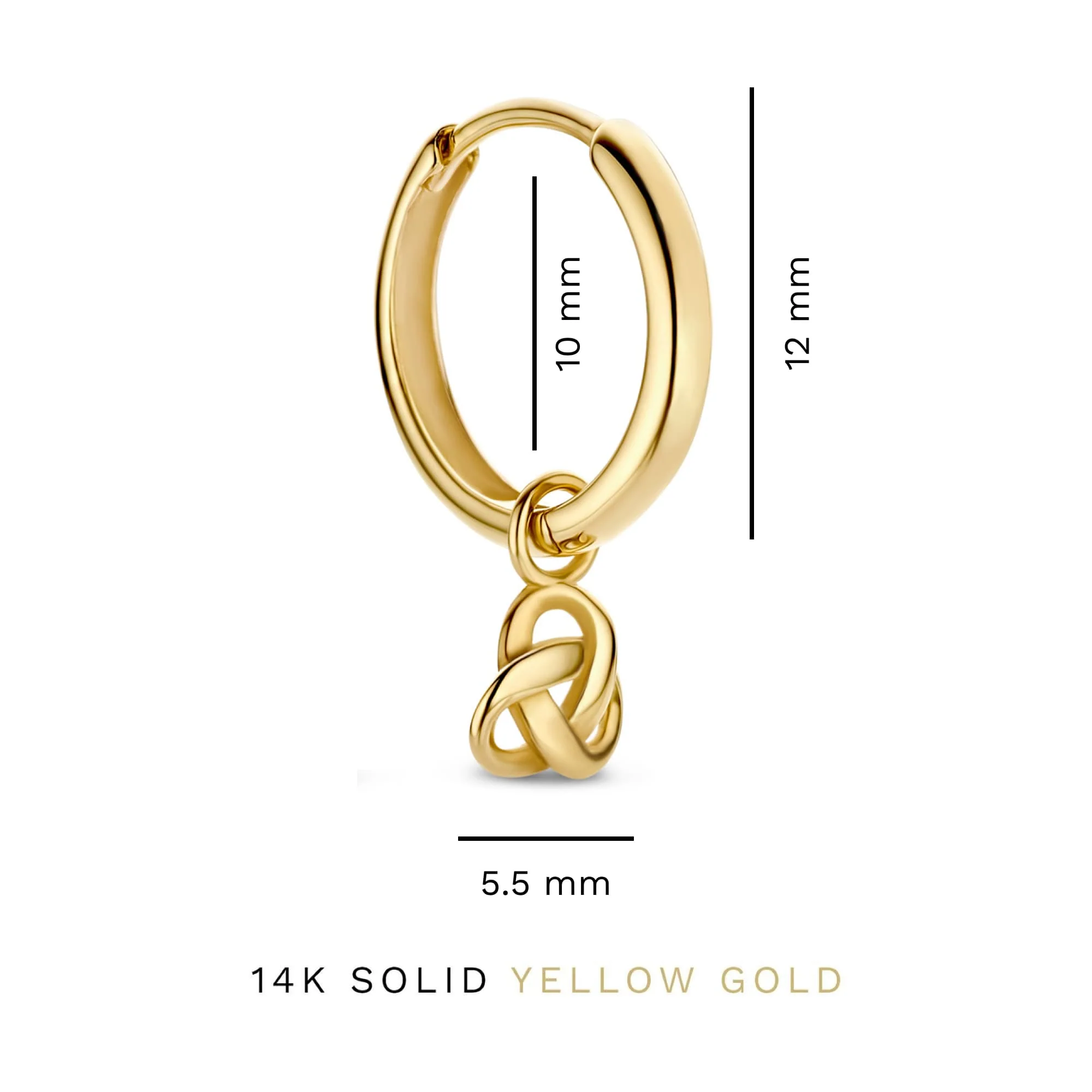 Isabel Bernard Rivoli Méline 14 Karat | Gold Reif-Ohrringe IB360222 - Image 5