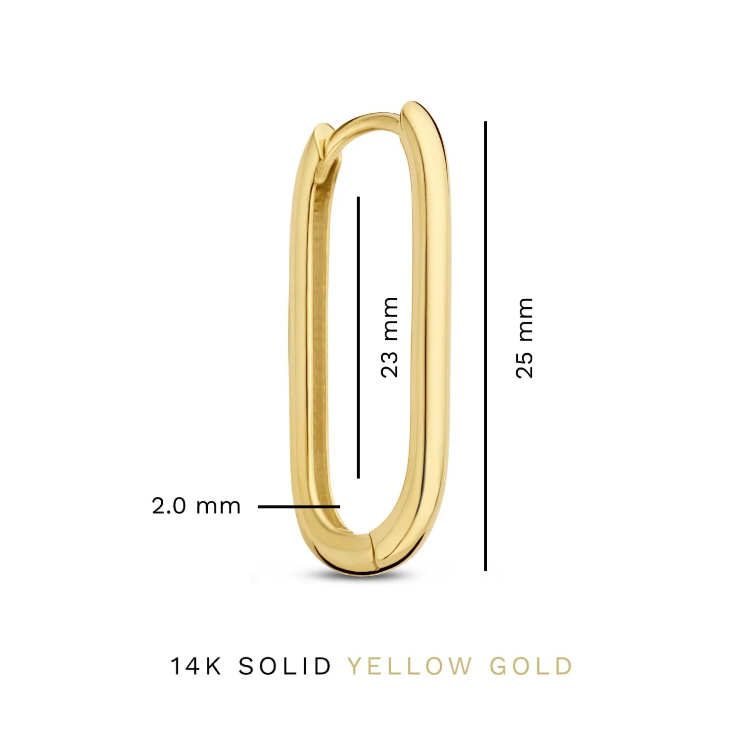 Isabel Bernard Rivoli Aimée 14 Karat | Gold Reif-Ohrringe IB360237 - Image 4