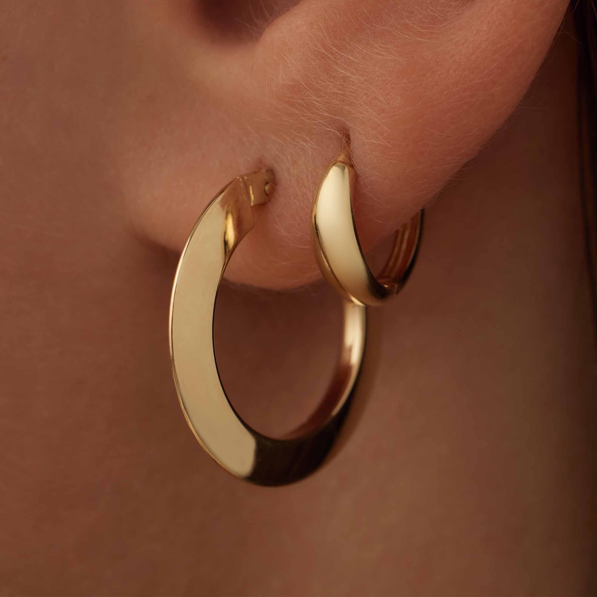 Isabel Bernard Rivoli Morgane 14 Karat | Gold Reif-Ohrringe IB360247 - Image 3