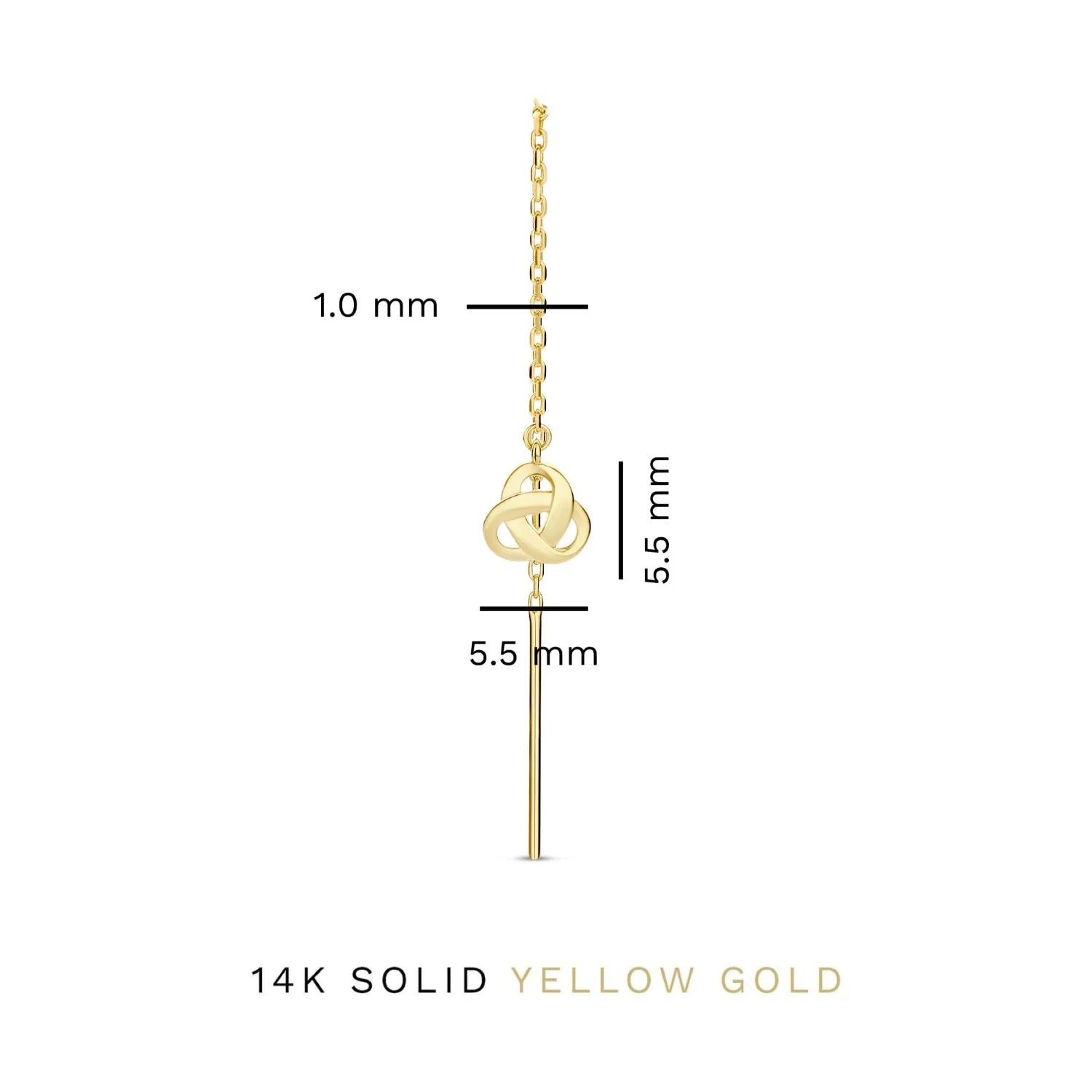 Isabel Bernard Rivoli Méline 14 Karat | Gold Drop Ohrringe IB360220 - Image 4