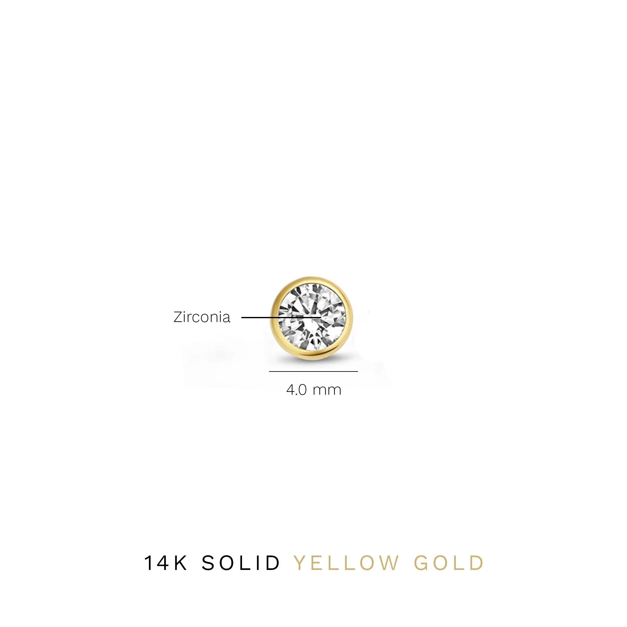 Isabel Bernard Rivoli Juliette 14 Karat | Gold Ohrstecker IB360195 - Image 4