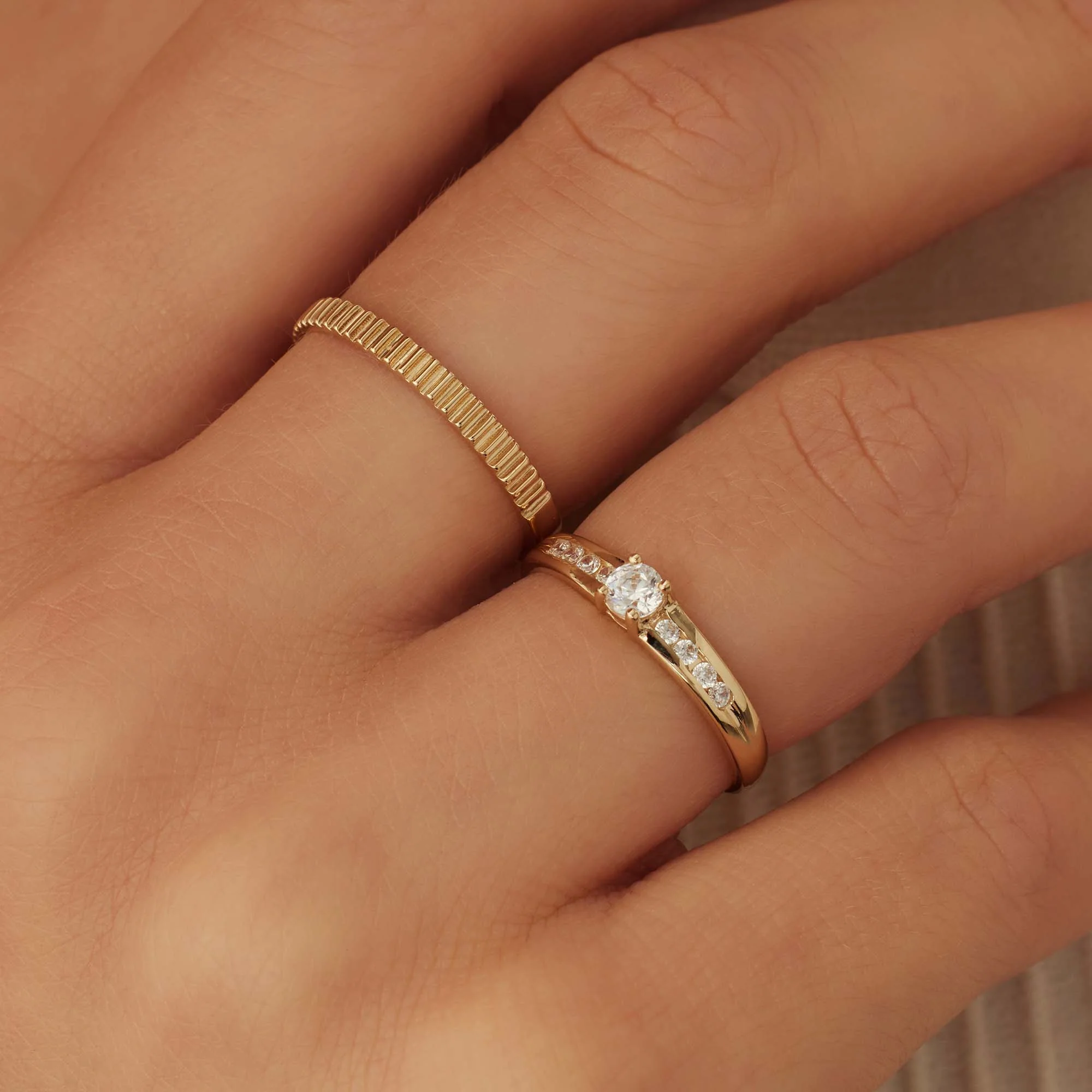 Isabel Bernard Rivoli damen Ring 585 Gold IB330005-50 - Image 3