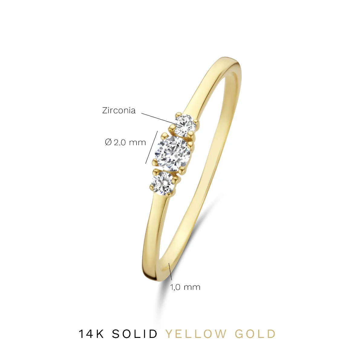 Isabel Bernard Rivoli Esmée 14 Karat | Gold Ring IB330050-50 - Image 6