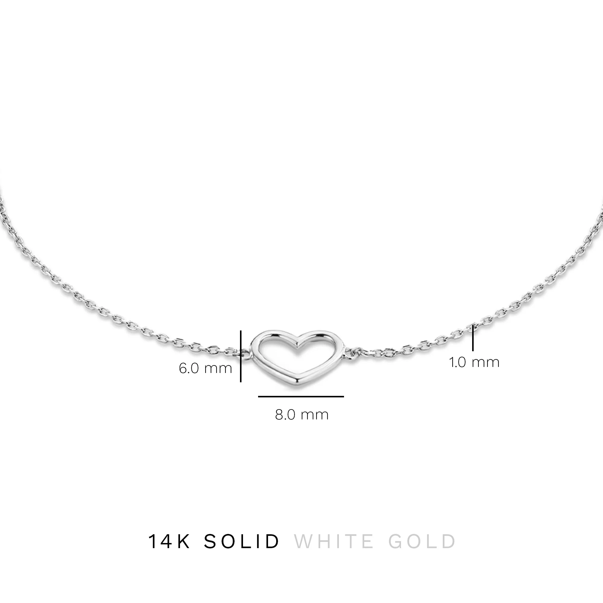 Isabel Bernard Saint Germain Amore 14 Karat | Weißgold Armband IB320052 - Image 6